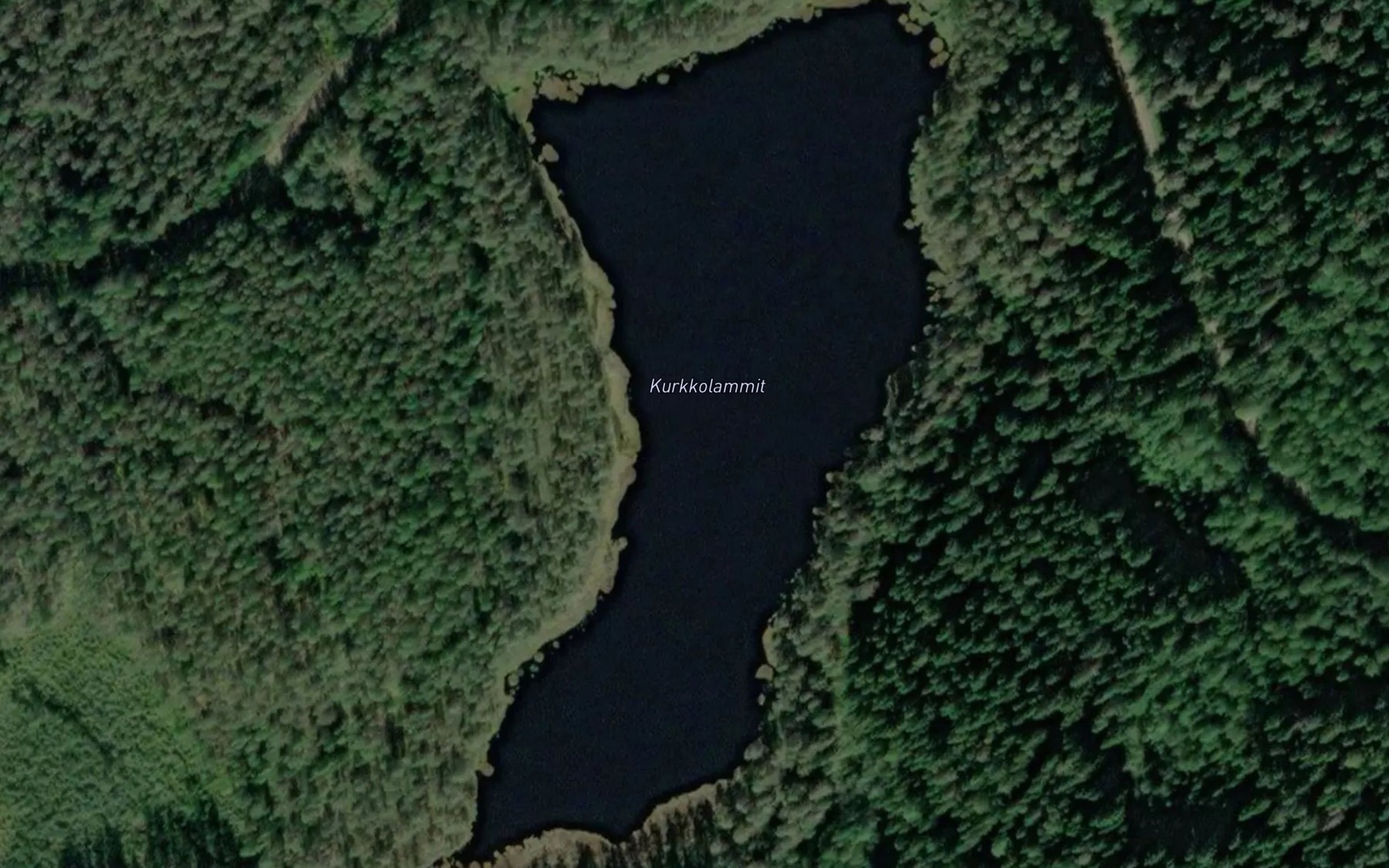 Satellite map of the Kurkkolammit