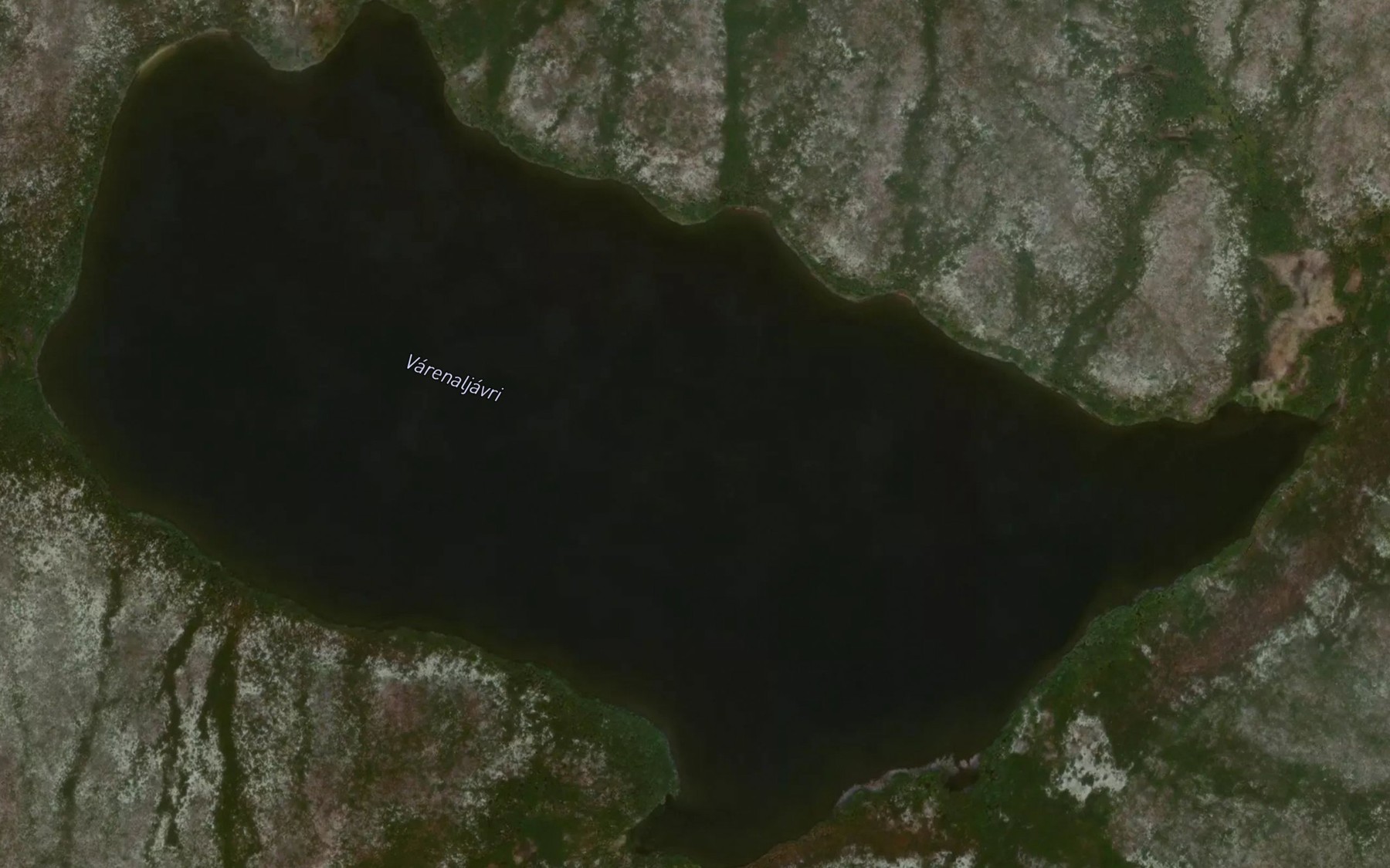 Satellite map of the Varenaljavri