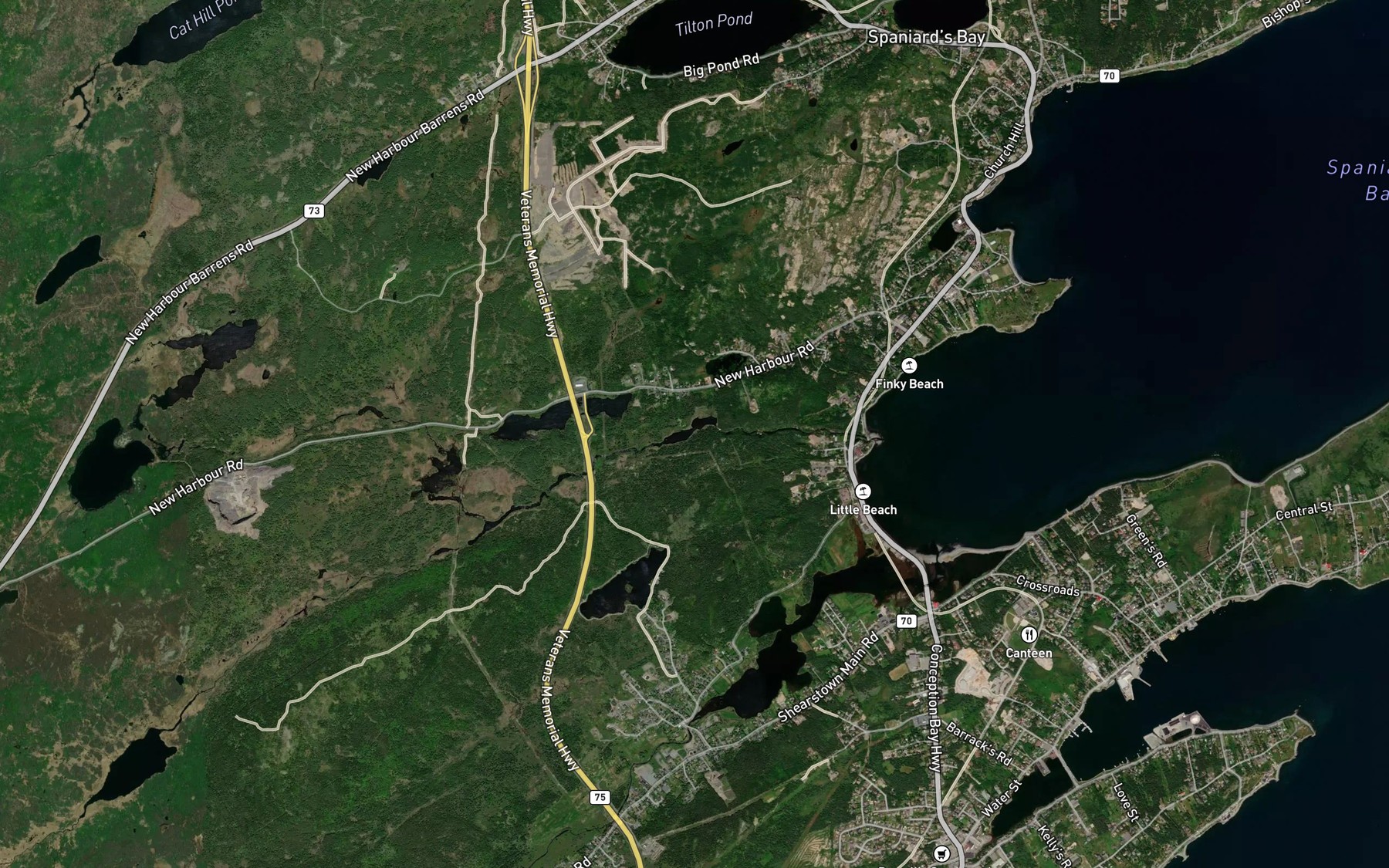 Satellite map of the Deep Hole