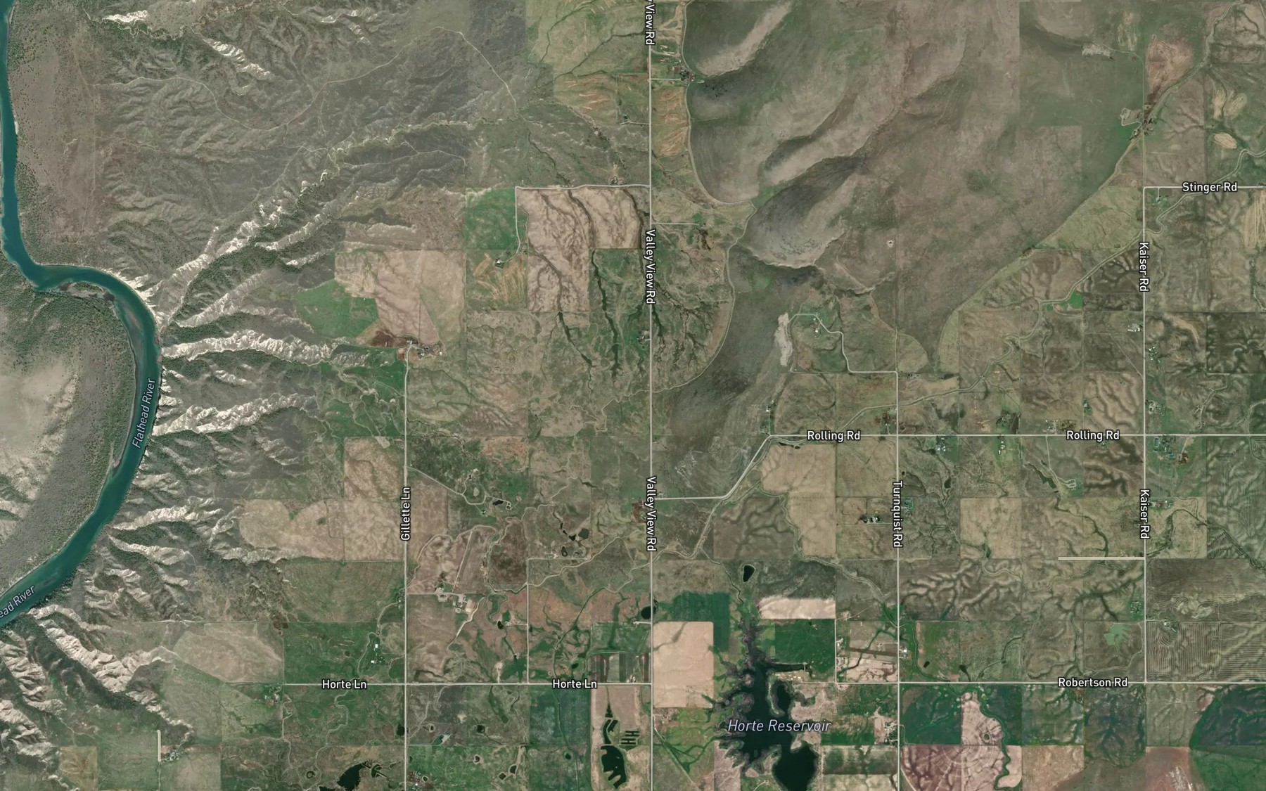Satellite map of the Pablo 73A5 Ditch