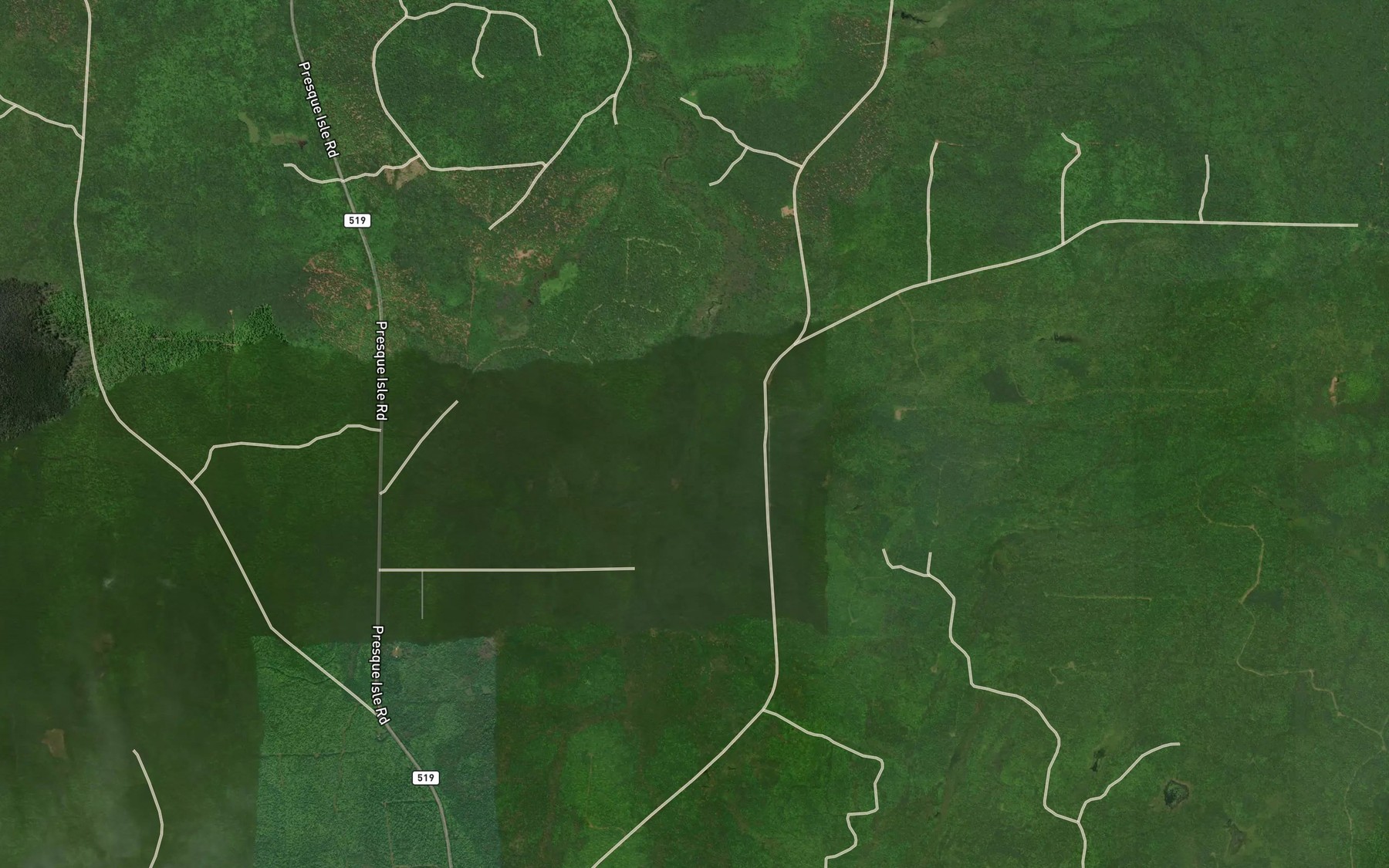 Satellite map of the Turpeinen Creek
