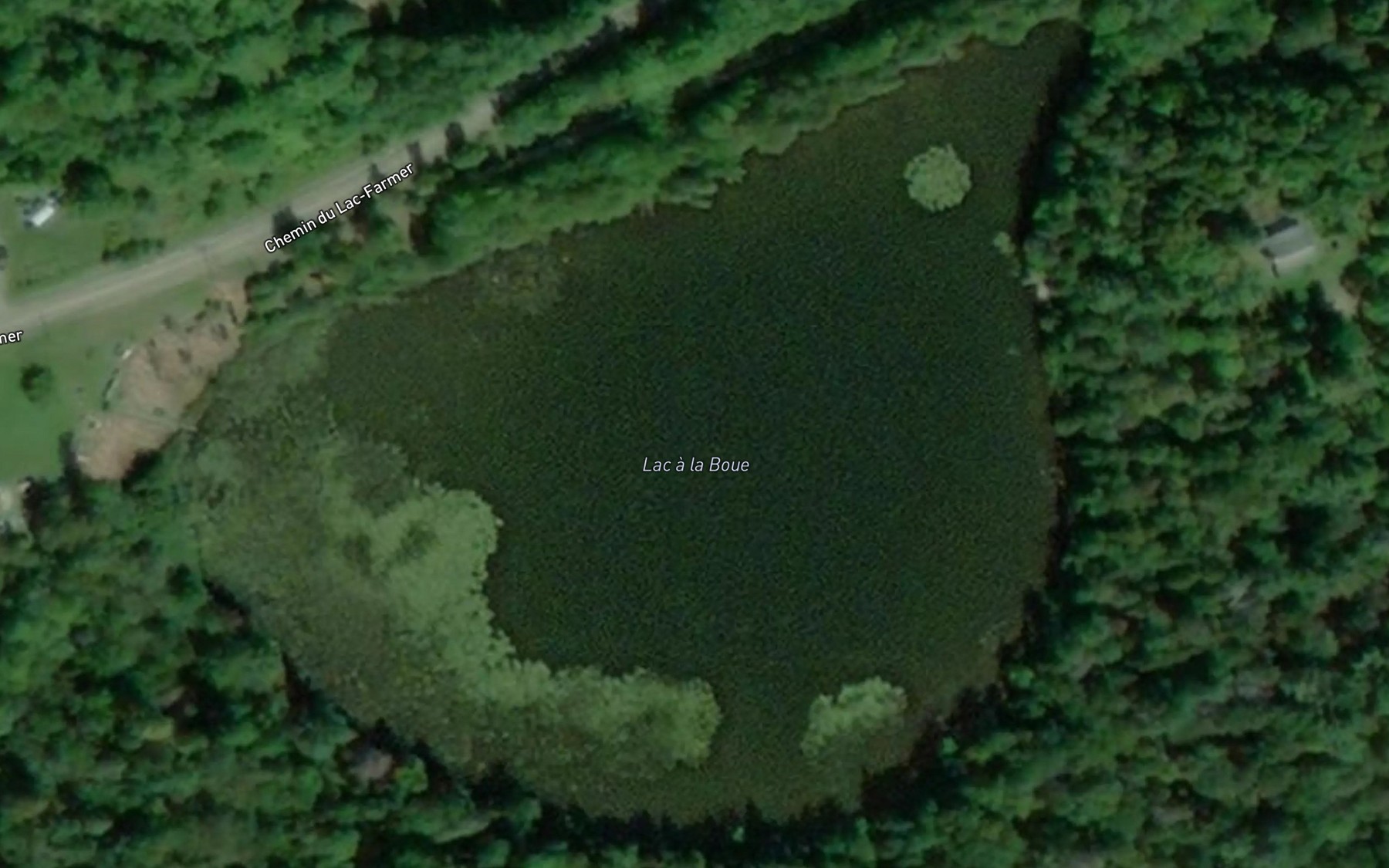 Satellite map of the Lac a la Boue