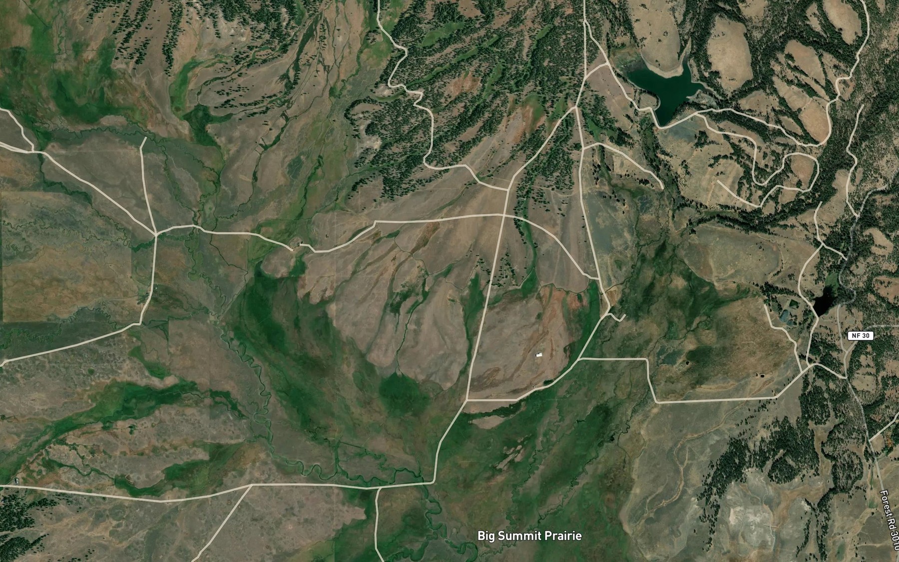 Satellite map of the Gill Ditch