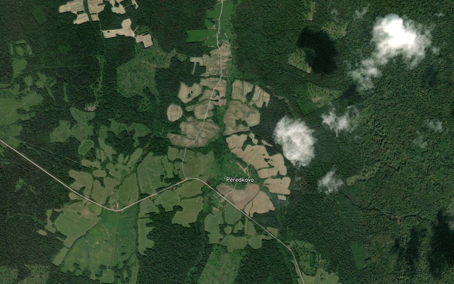 Satellite map of the Yastrebka