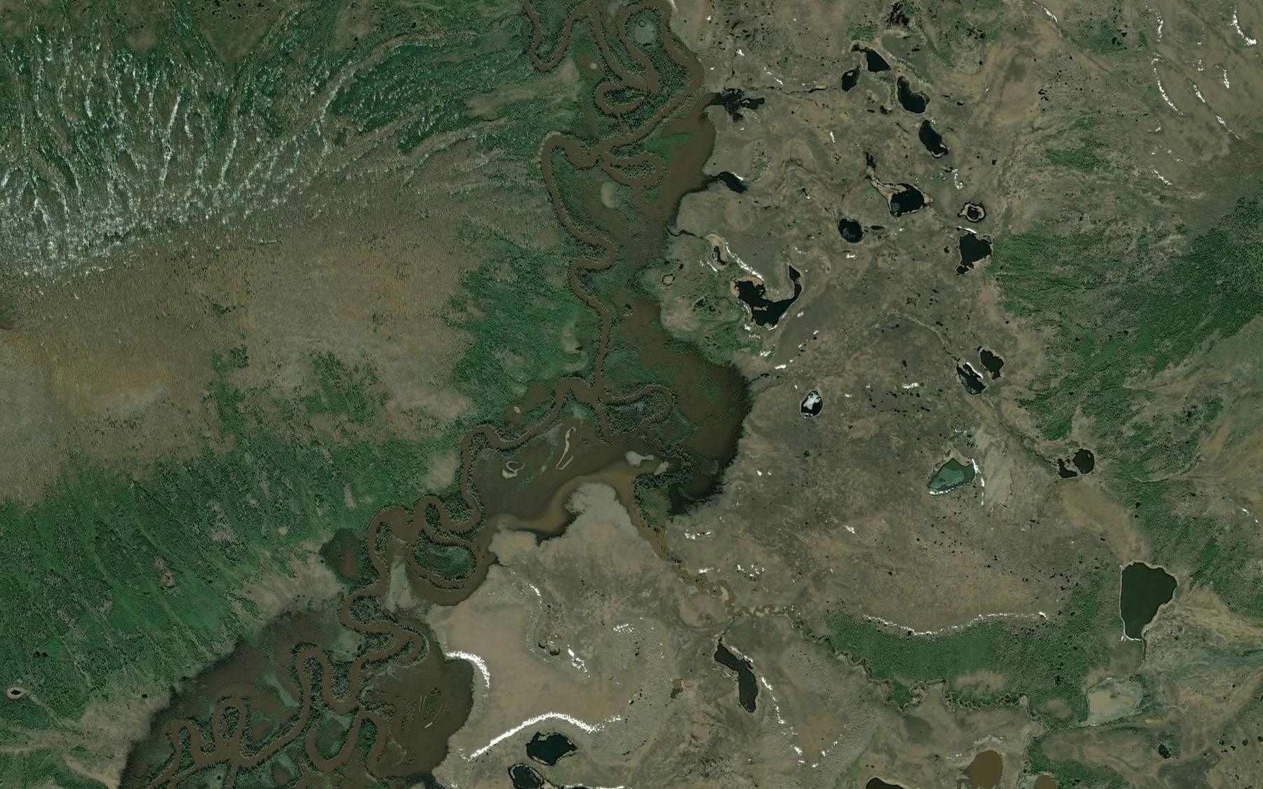 Satellite map of the Klatakhna Creek