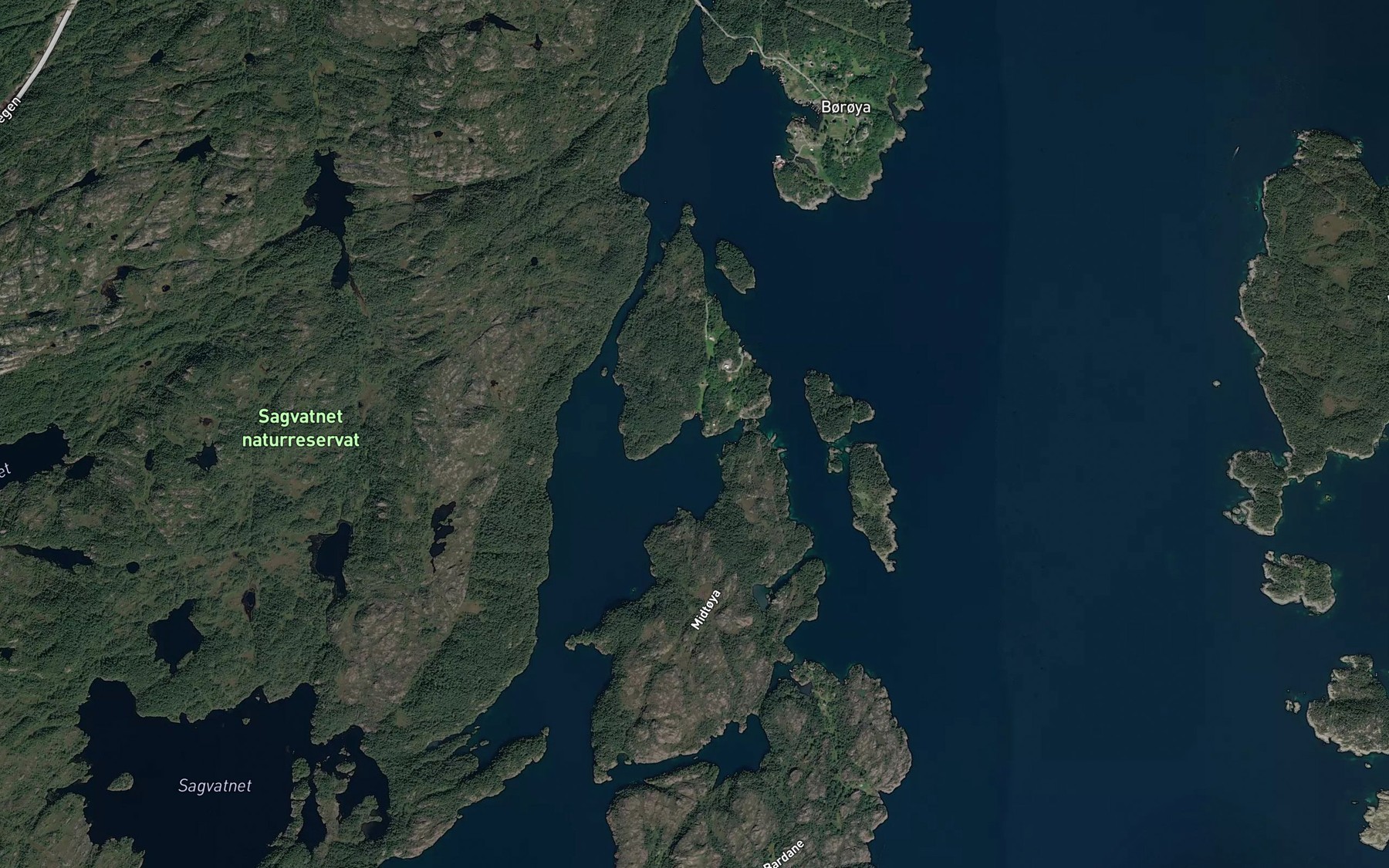 Satellite map of the Straumoyvika
