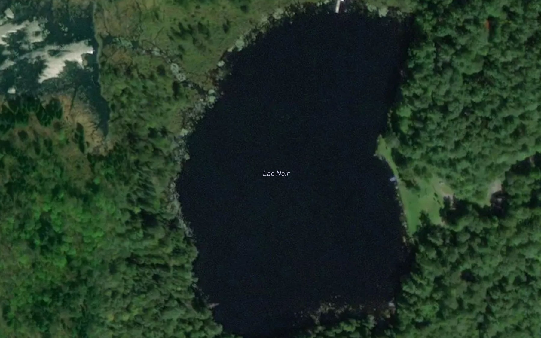 Satellite map of the Lac Noir