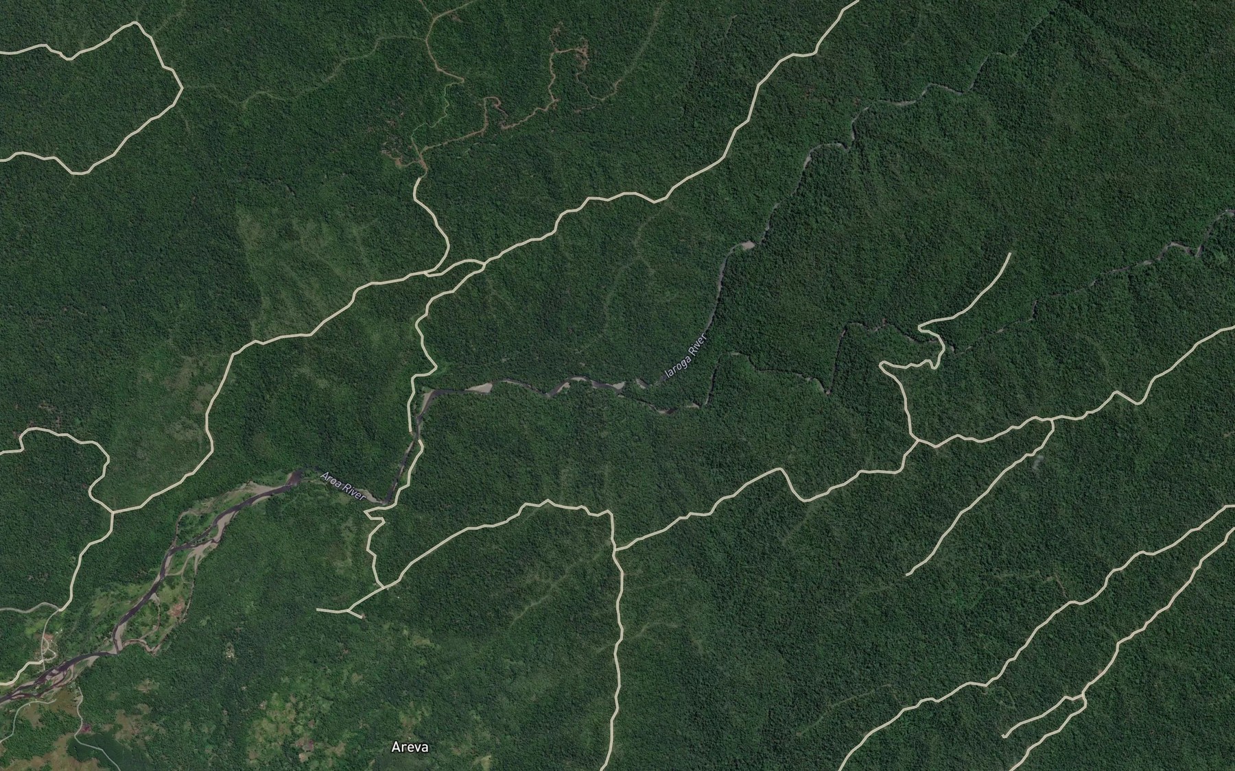 Satellite map of the Iaroga River