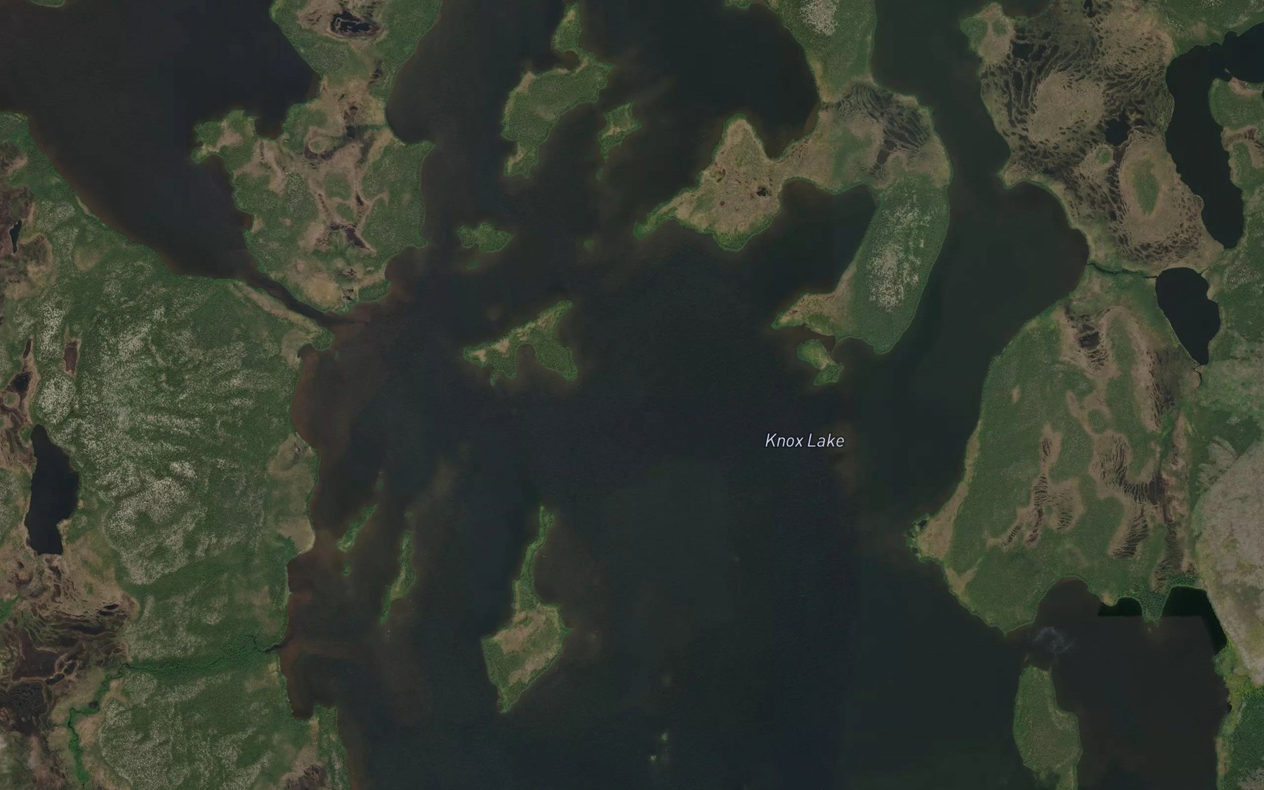 Satellite map of the Knox Lake
