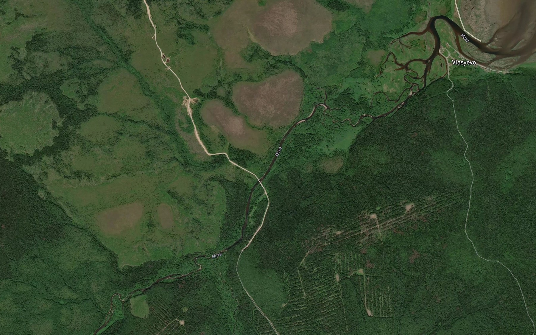 Satellite map of the Krasnyy