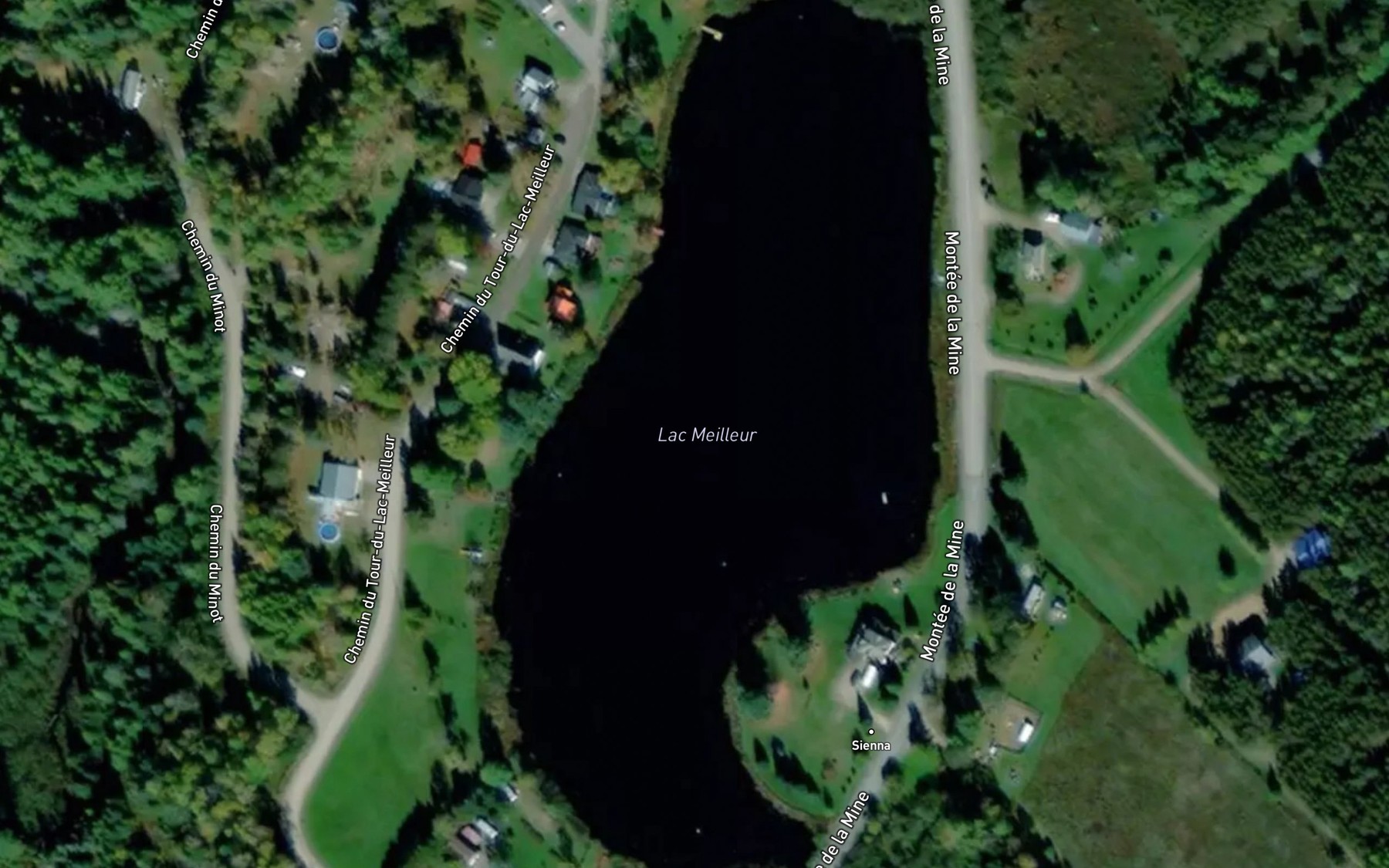 Satellite map of the Lac Meilleur