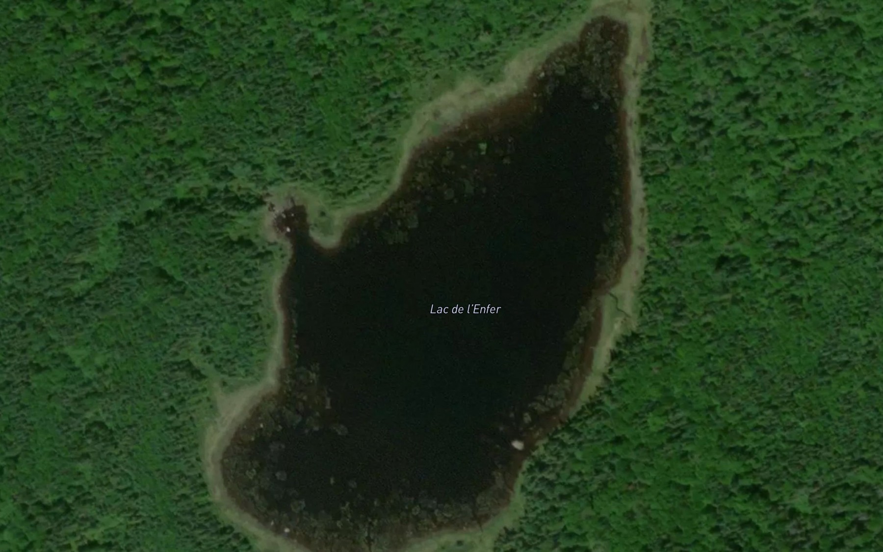 Satellite map of the Lac de l'Enfer