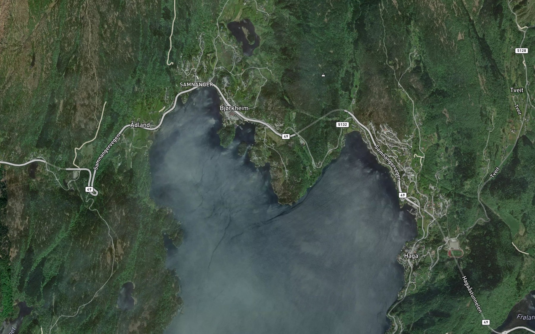 Satellite map of the Bjelkarvagen