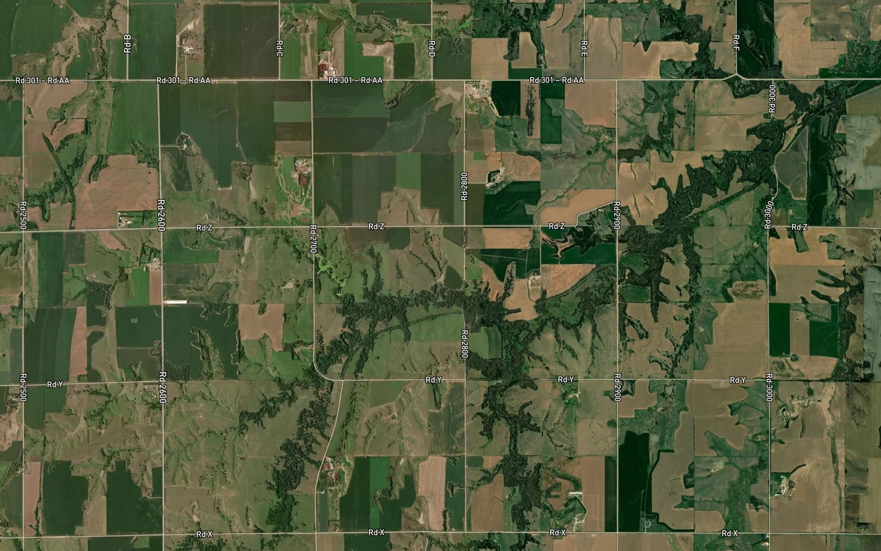 Satellite map of the Hubl Reservoir