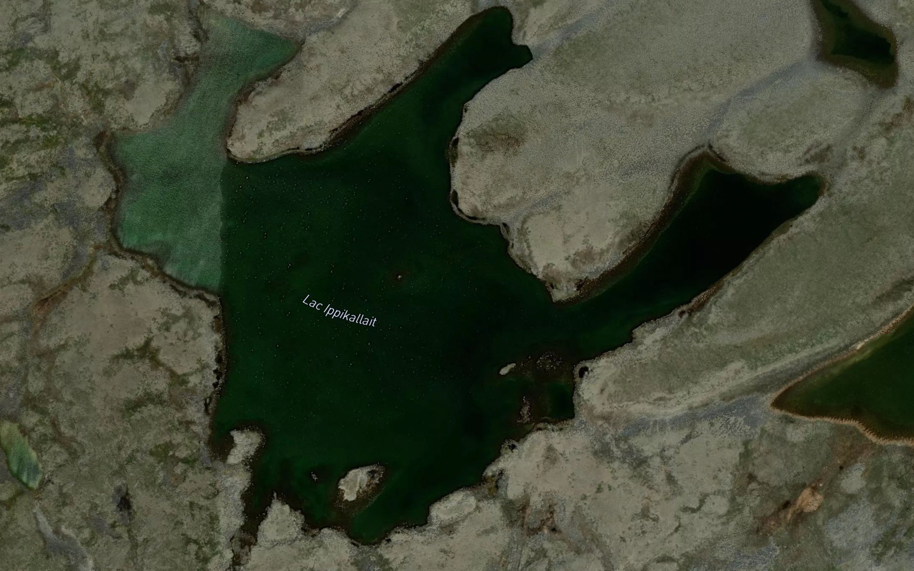 Satellite map of the Lac Ippikallait