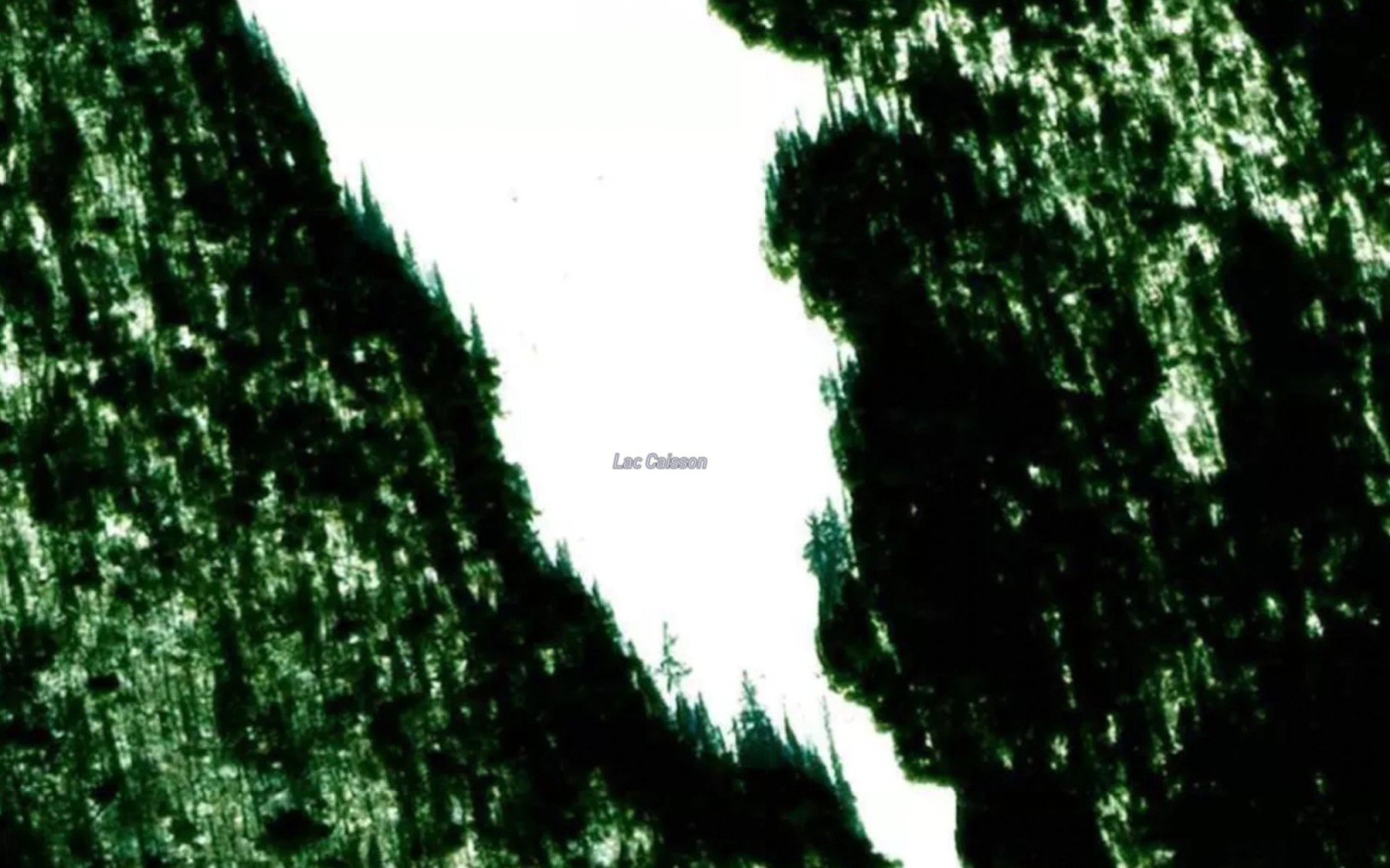Satellite map of the Lac Caisson