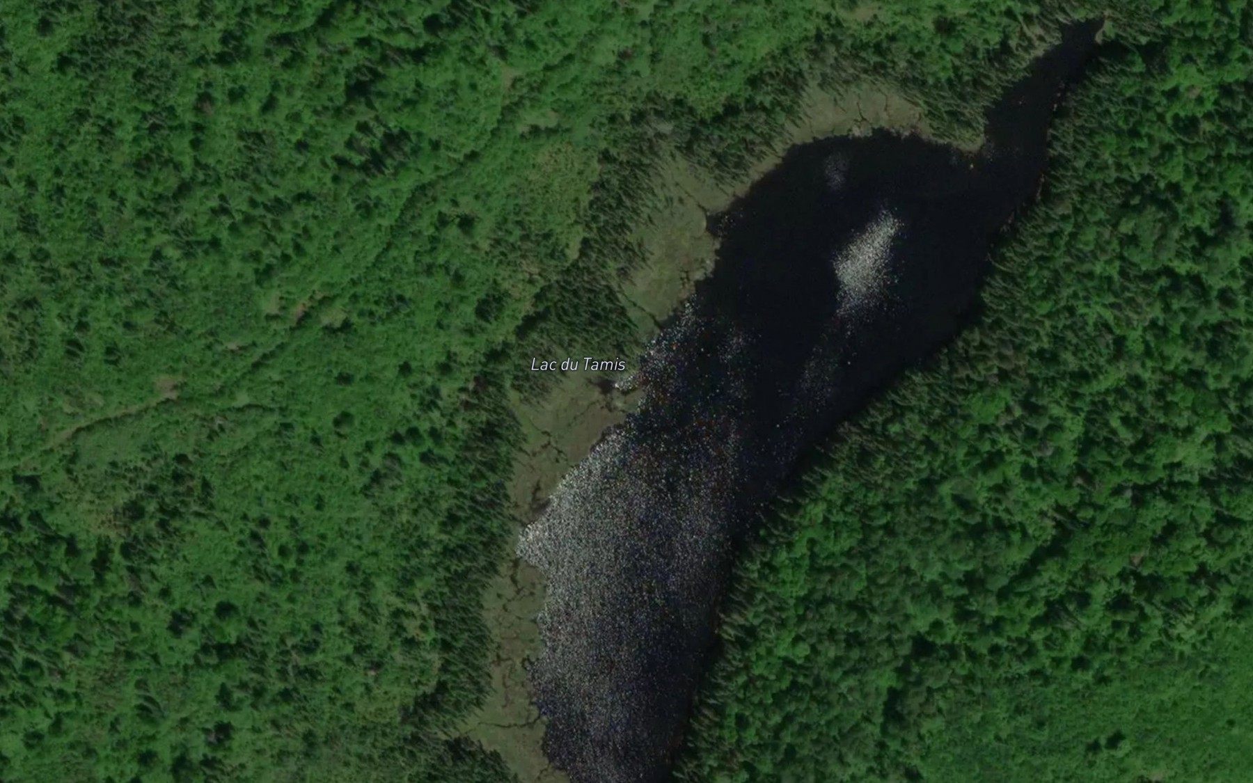 Satellite map of the Lac du Tamis