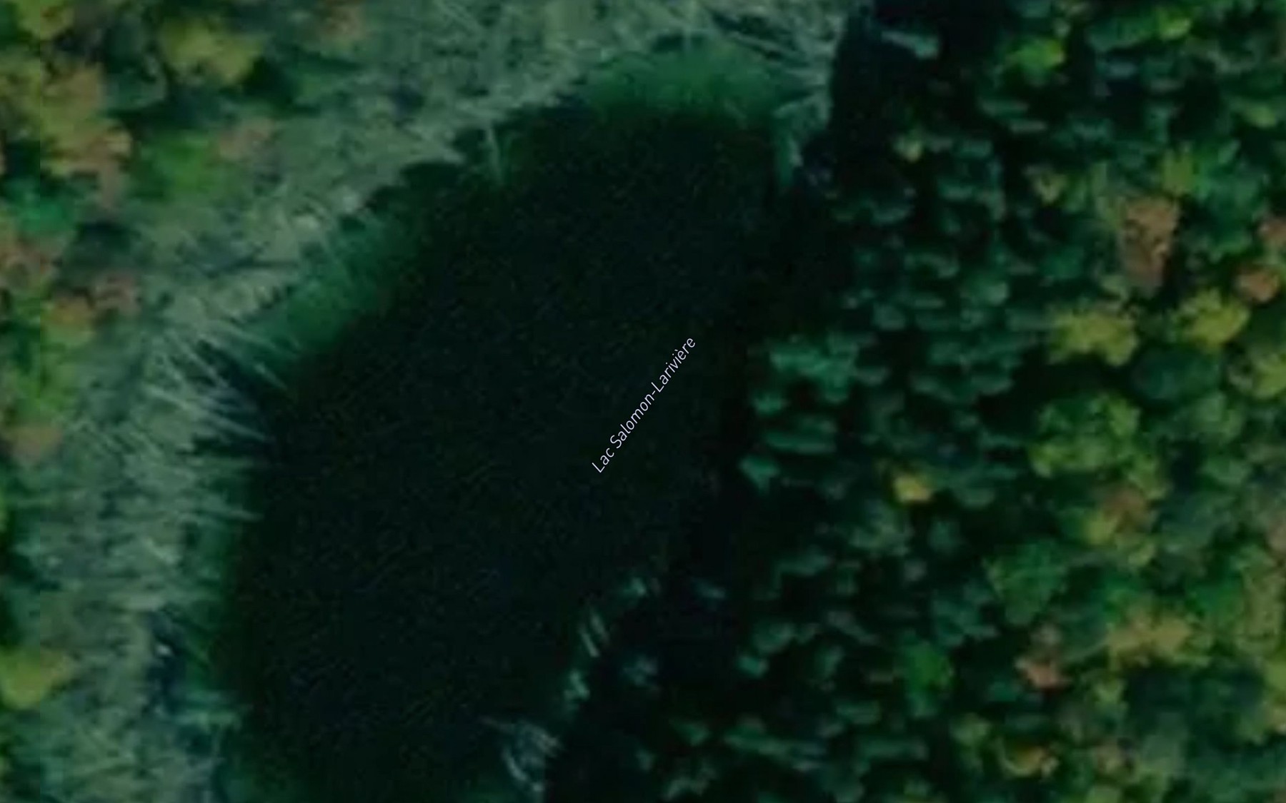 Satellite map of the Lac Salomon-Lariviere