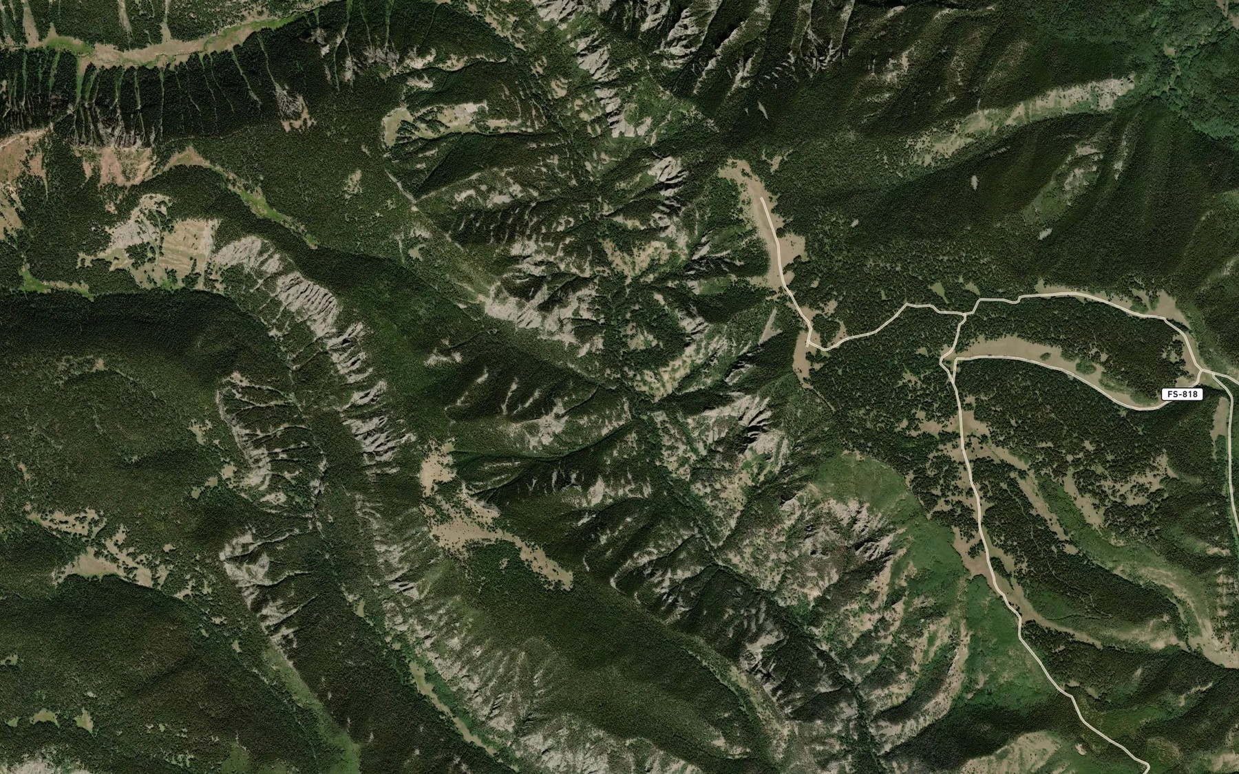 Satellite map of the Middle Beaver Creek