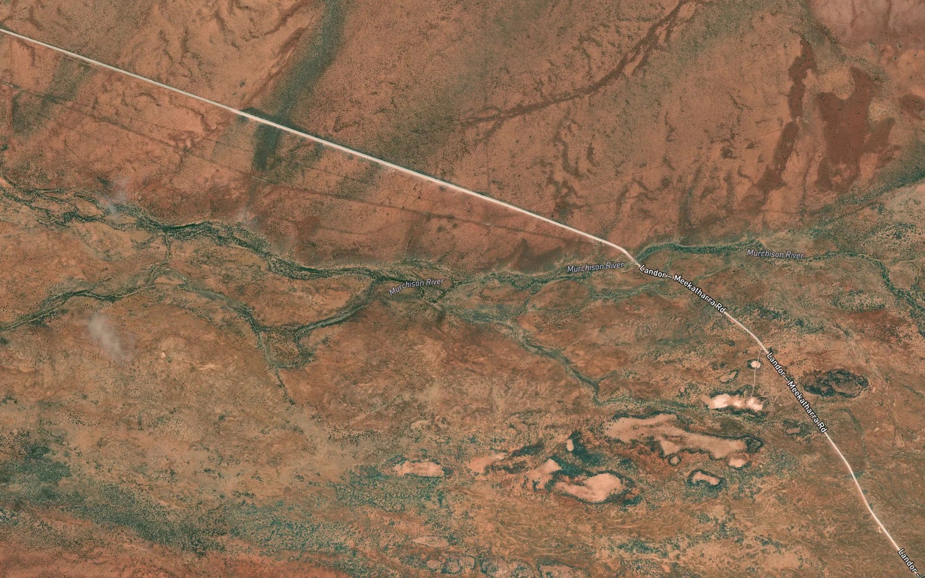 Satellite map of the Yalgar River