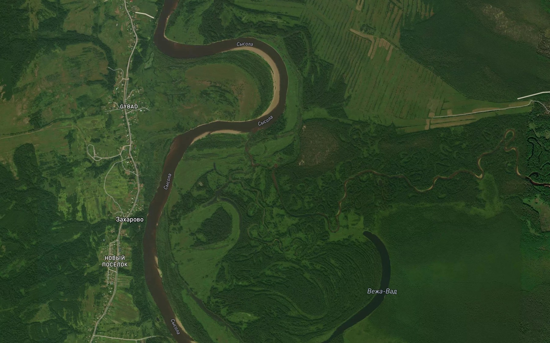 Satellite map of the Lep"yu