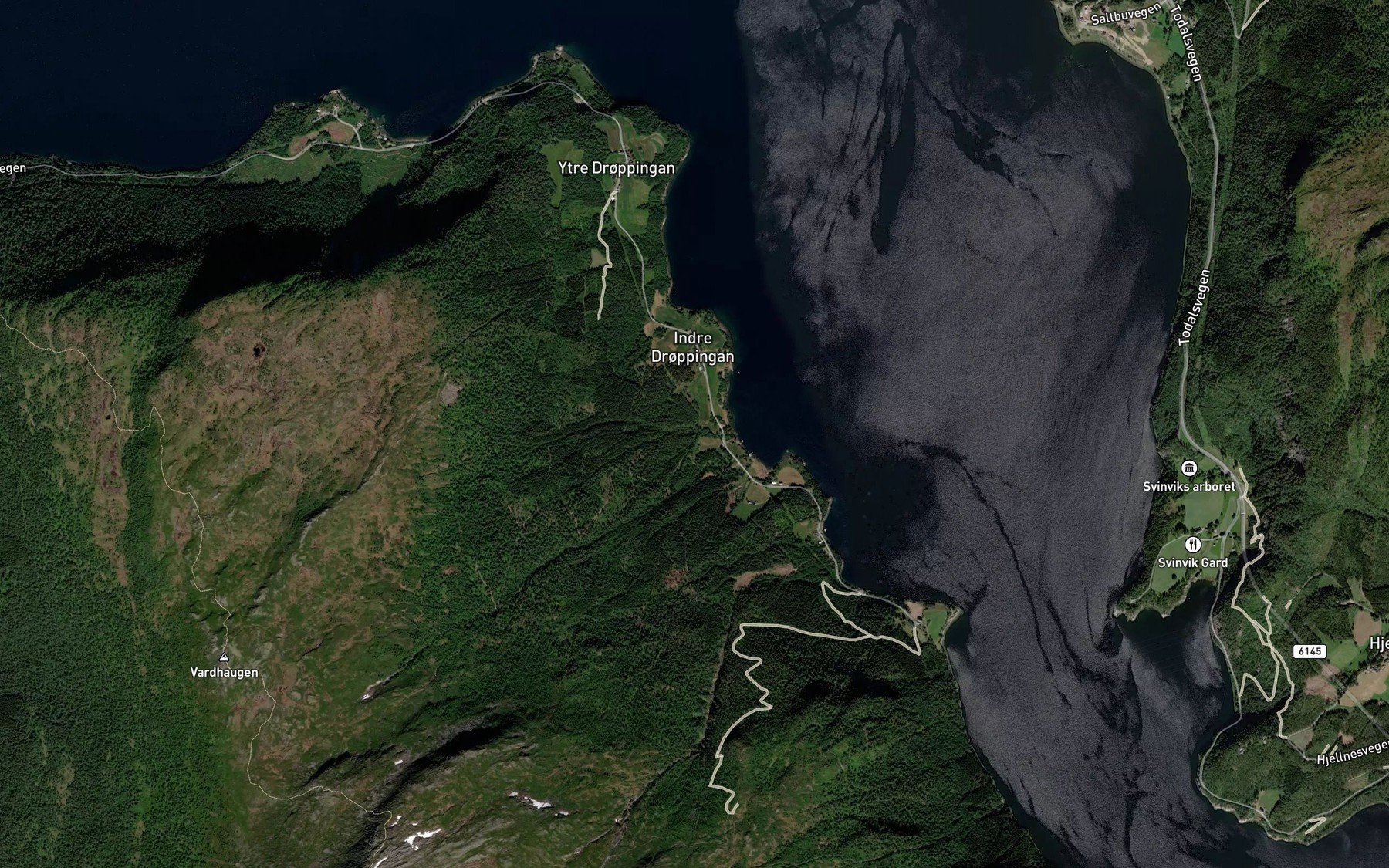 Satellite map of the Hansoybekken