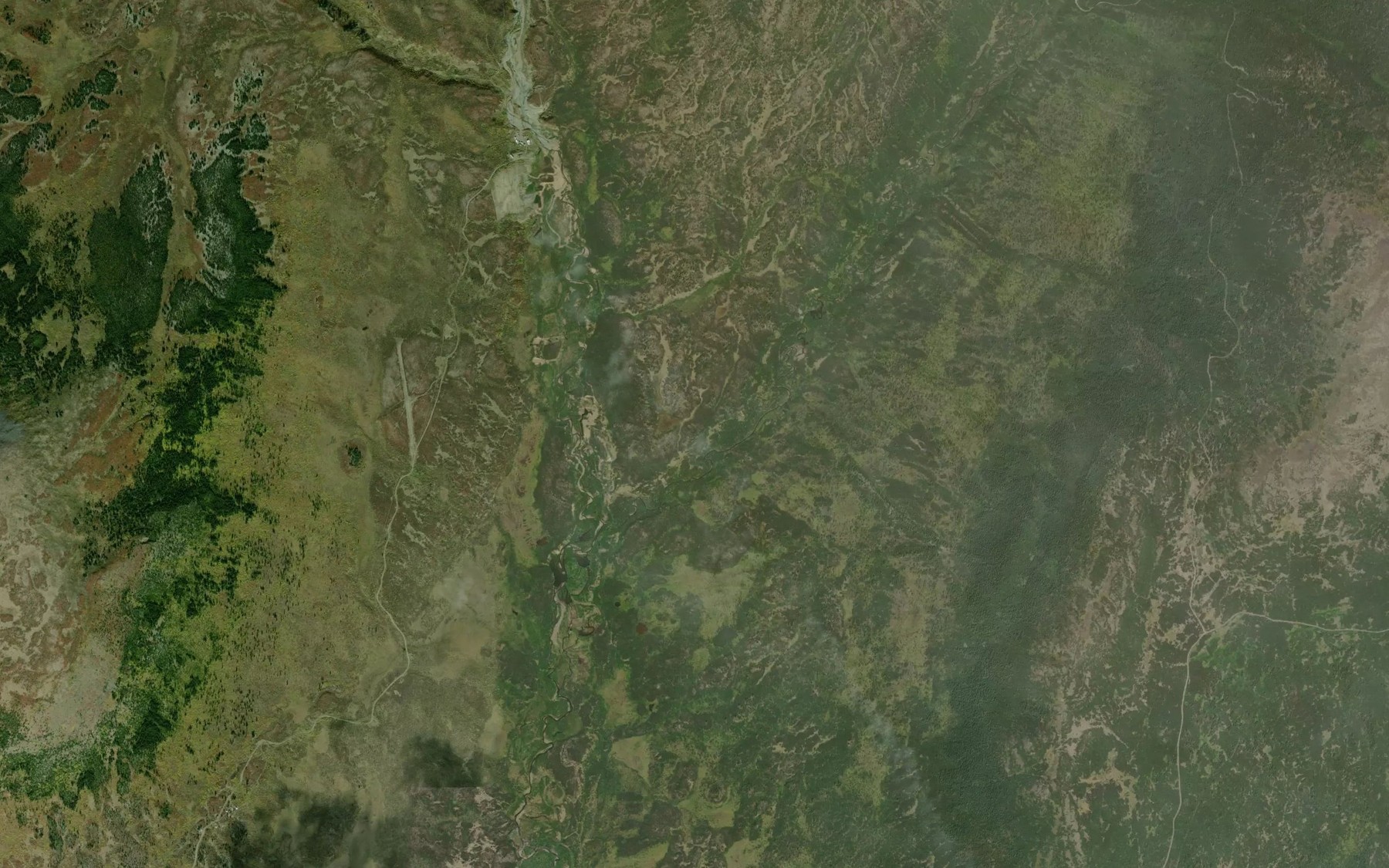 Satellite map of the McKinley Creek