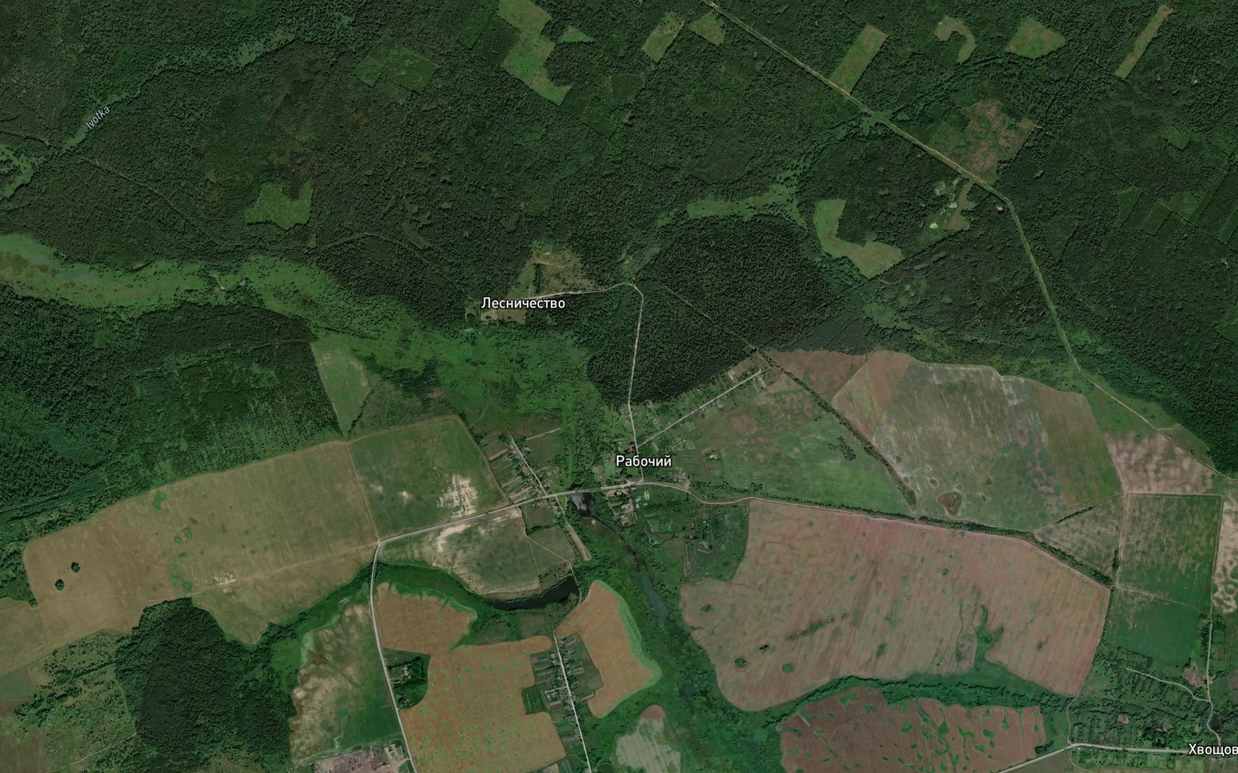 Satellite map of the Khinel'ka