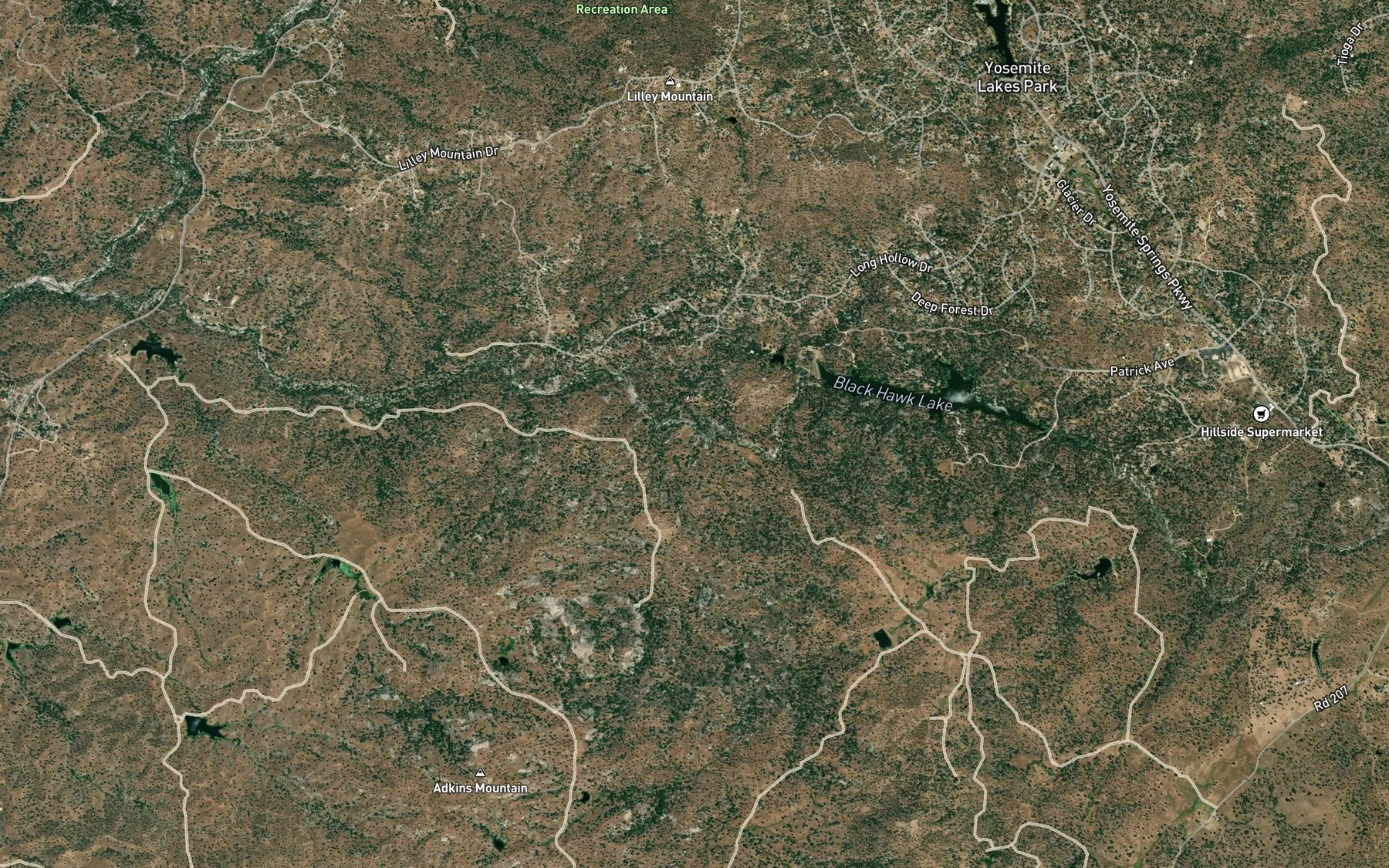 Satellite map of the Vichy Spring