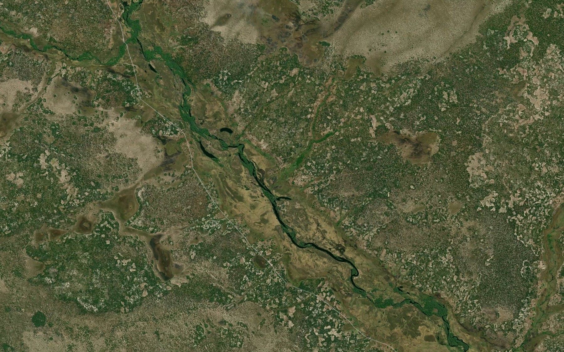 Satellite map of the Kainiba