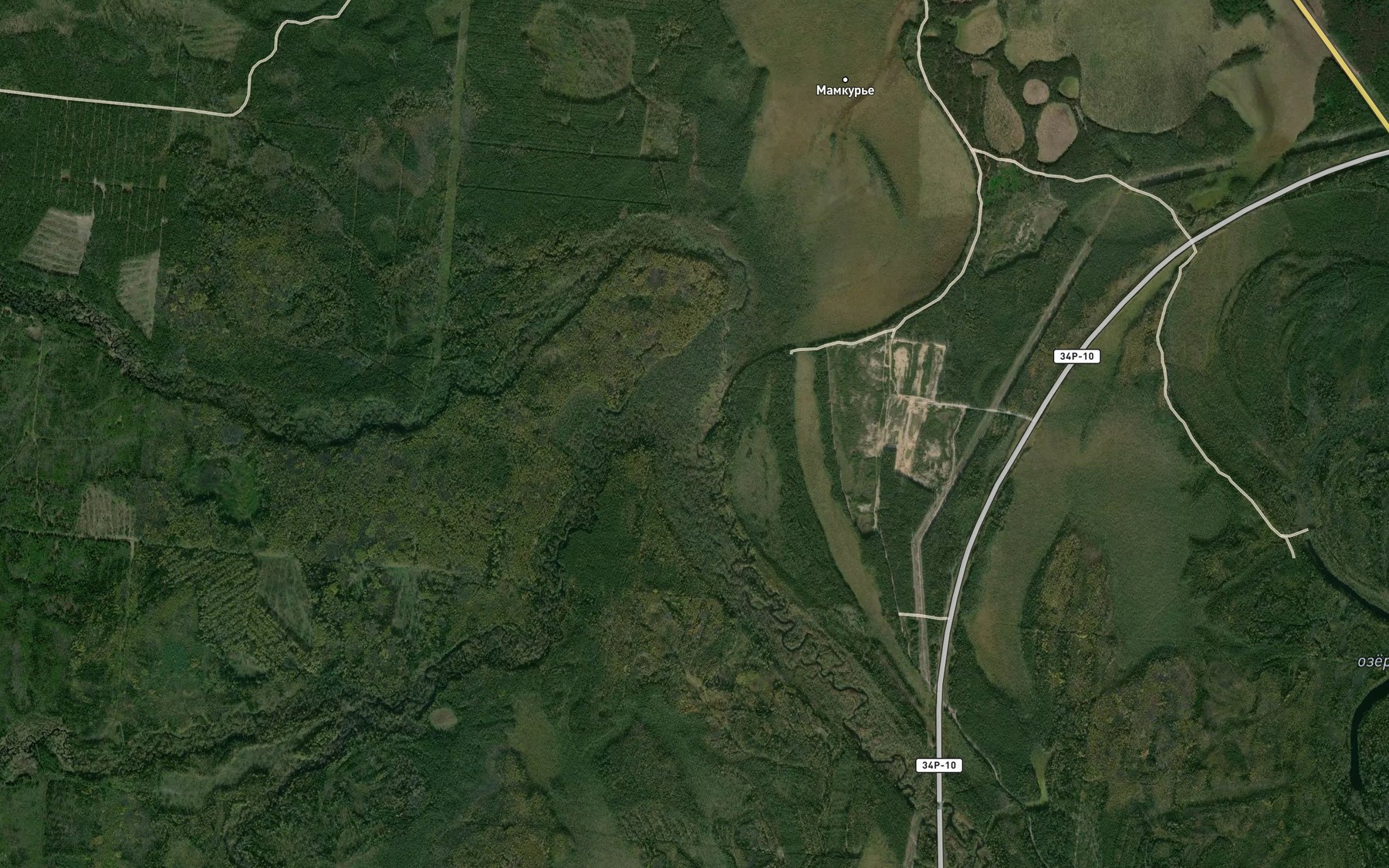 Satellite map of the Borovaya