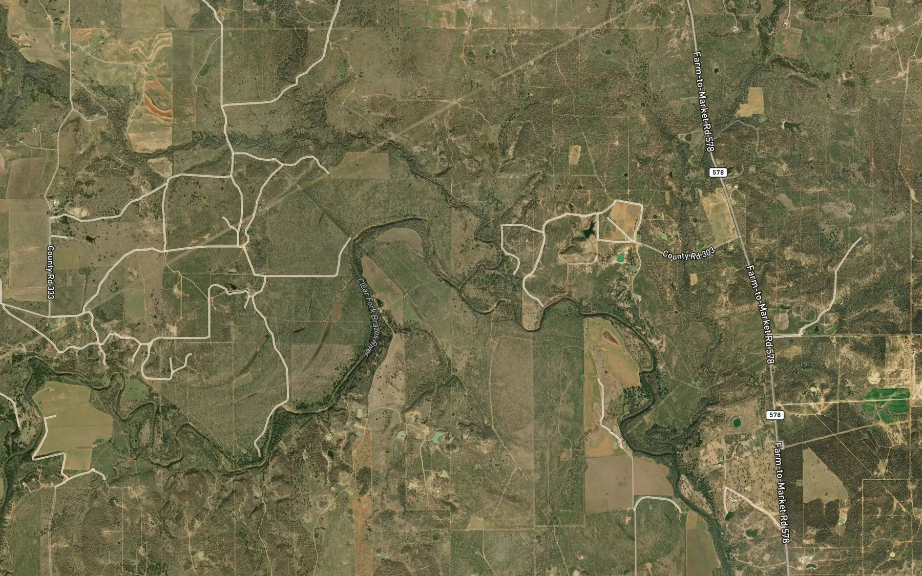 Satellite map of the Kings Creek