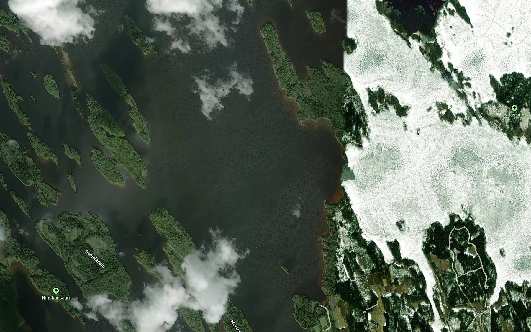 Satellite map of the Poroselka
