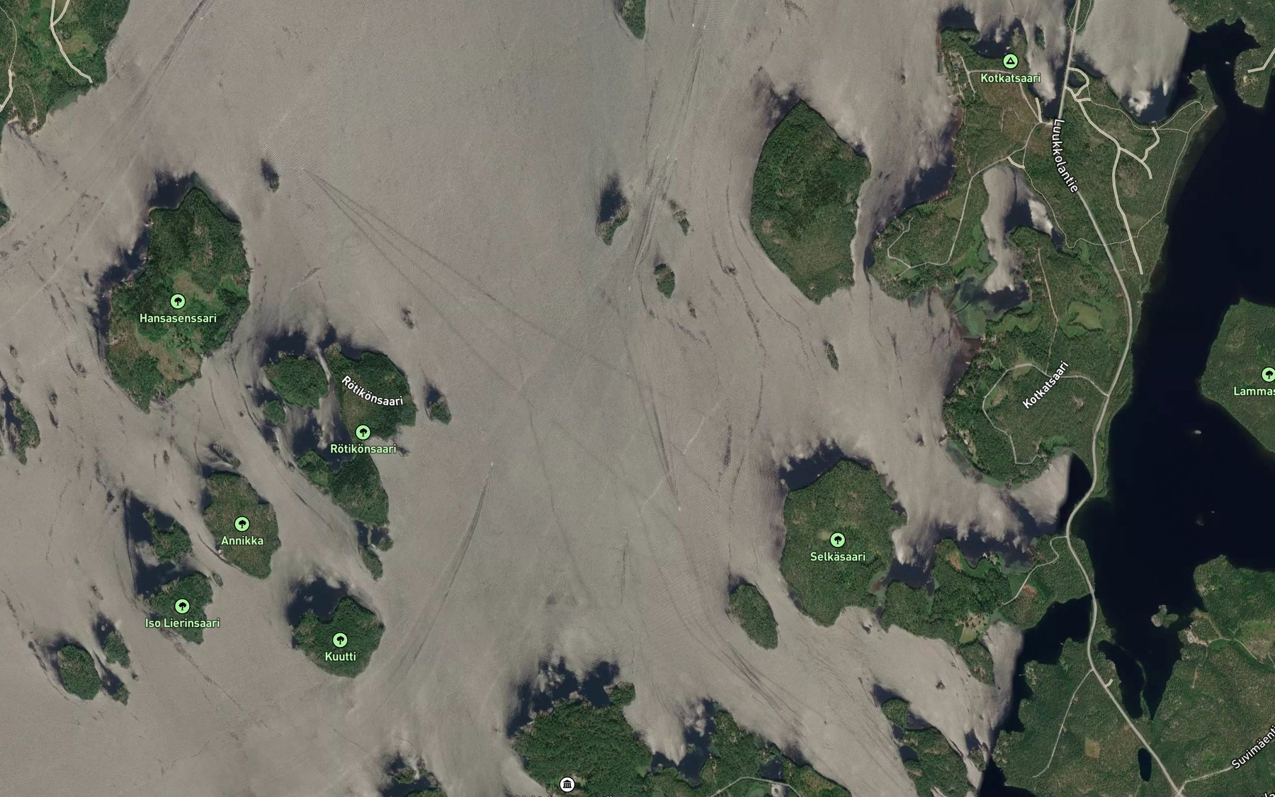 Satellite map of the Lehmainselka