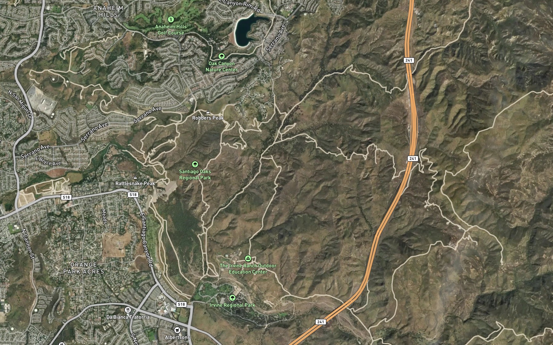 Satellite map of the MWD Santiago Lateral