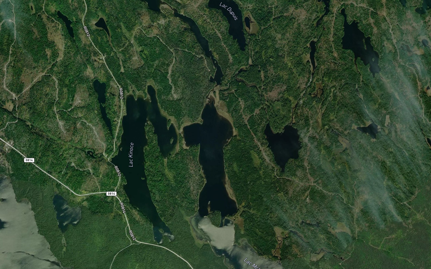 Satellite map of the Lac McKillop