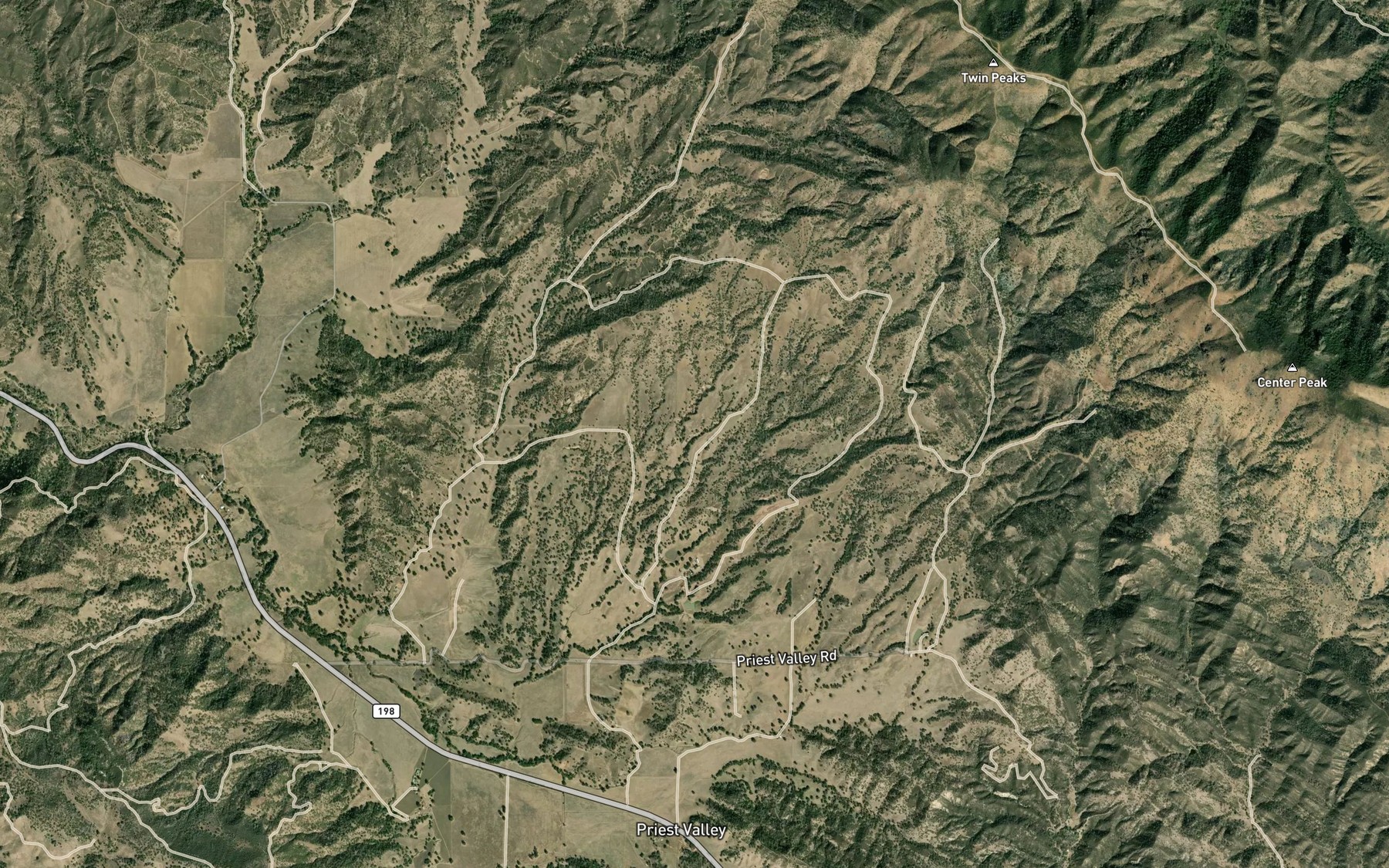 Satellite map of the Indian Spring
