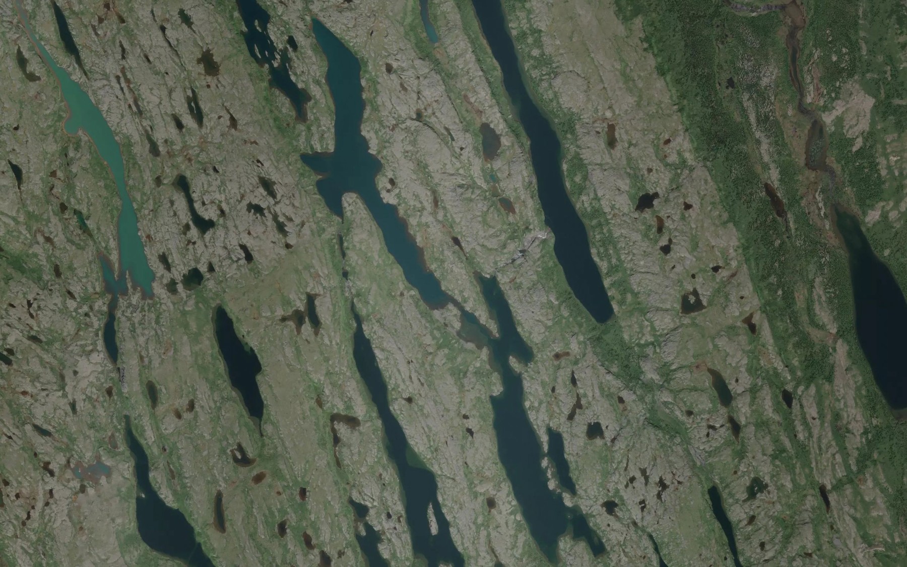 Satellite map of the Lac Desery