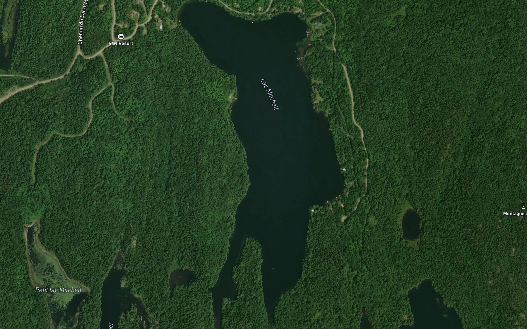Satellite map of the Lac Mitchell