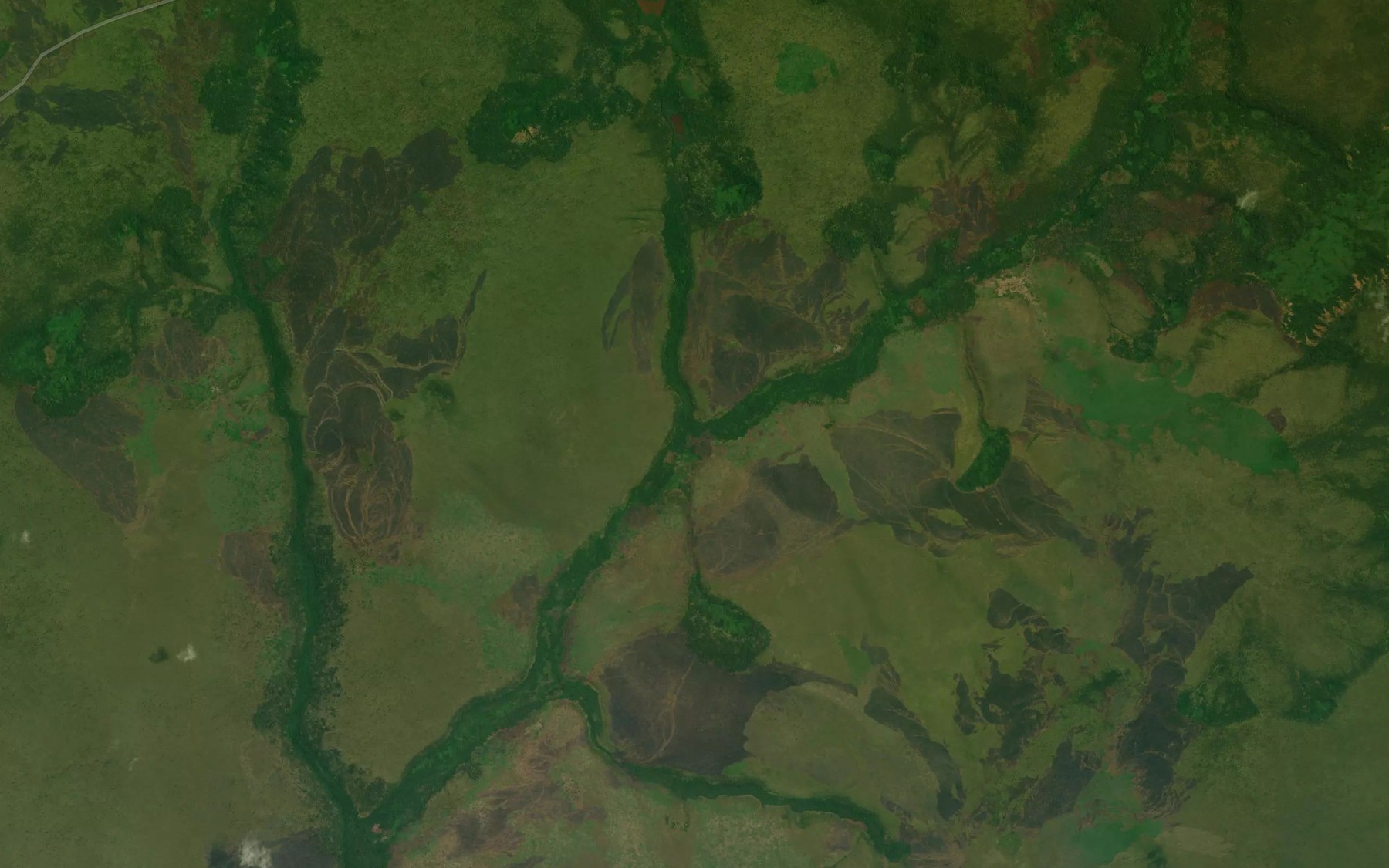 Satellite map of the Mangula