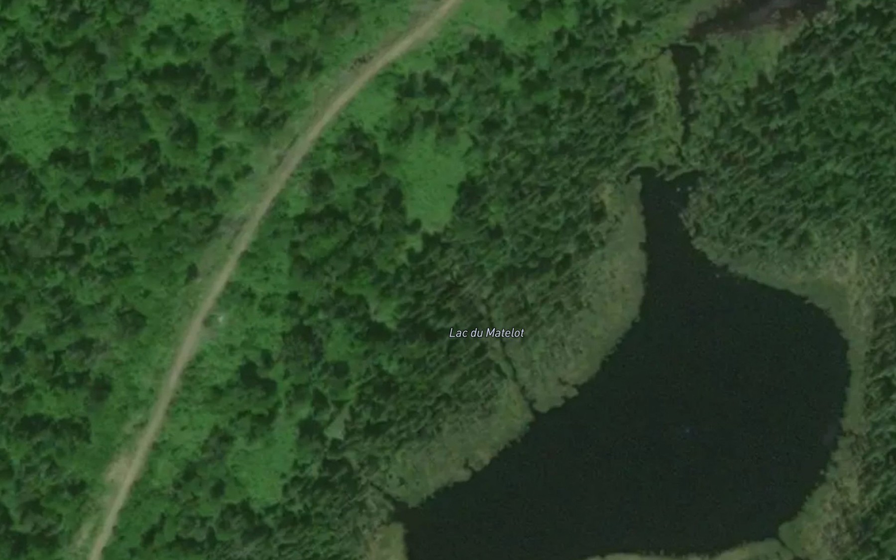 Satellite map of the Lac du Matelot