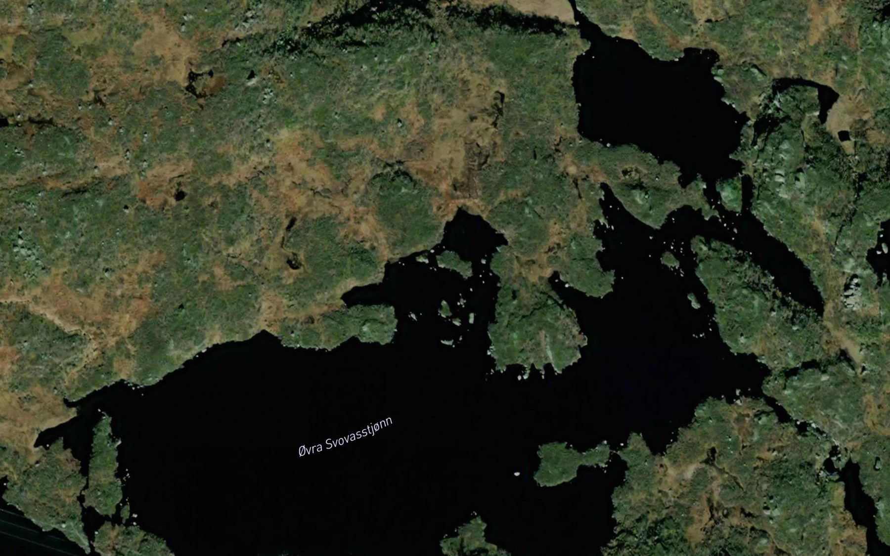 Satellite map of the Ovra Svovasstjonn