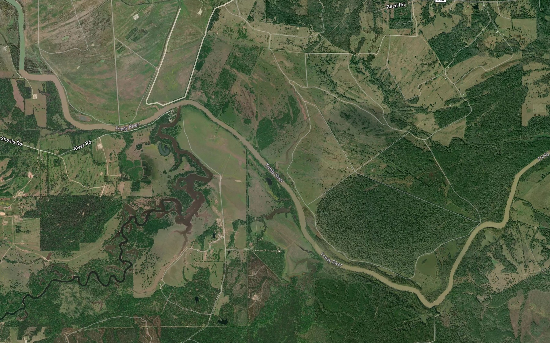 Satellite map of the Mason Slough