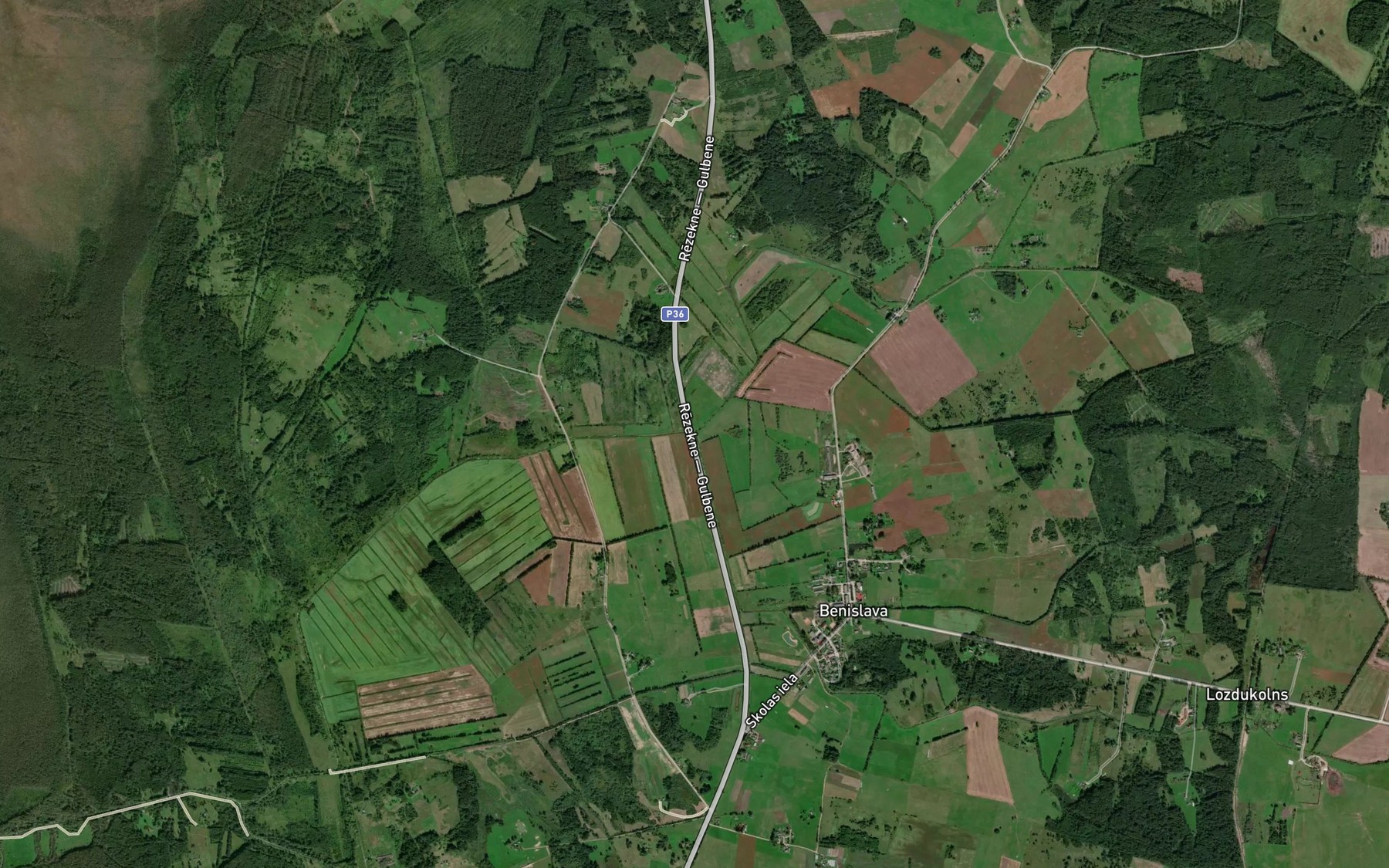 Satellite map of the Saipeite