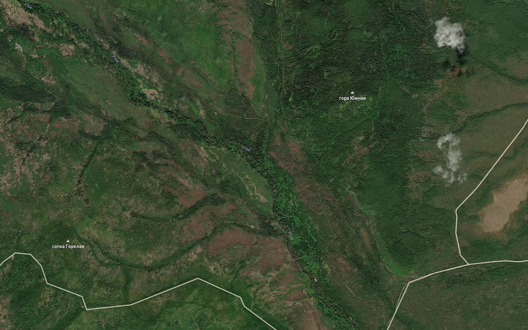 Satellite map of the Chemptul'