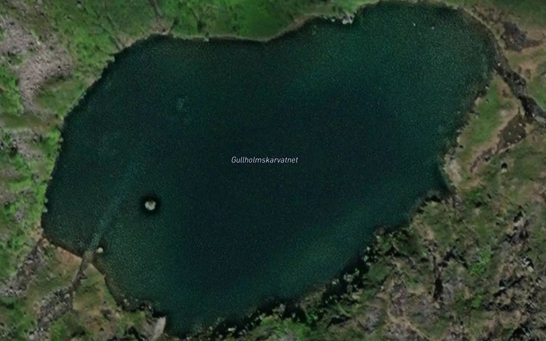 Satellite map of the Gullholmskardvatnet