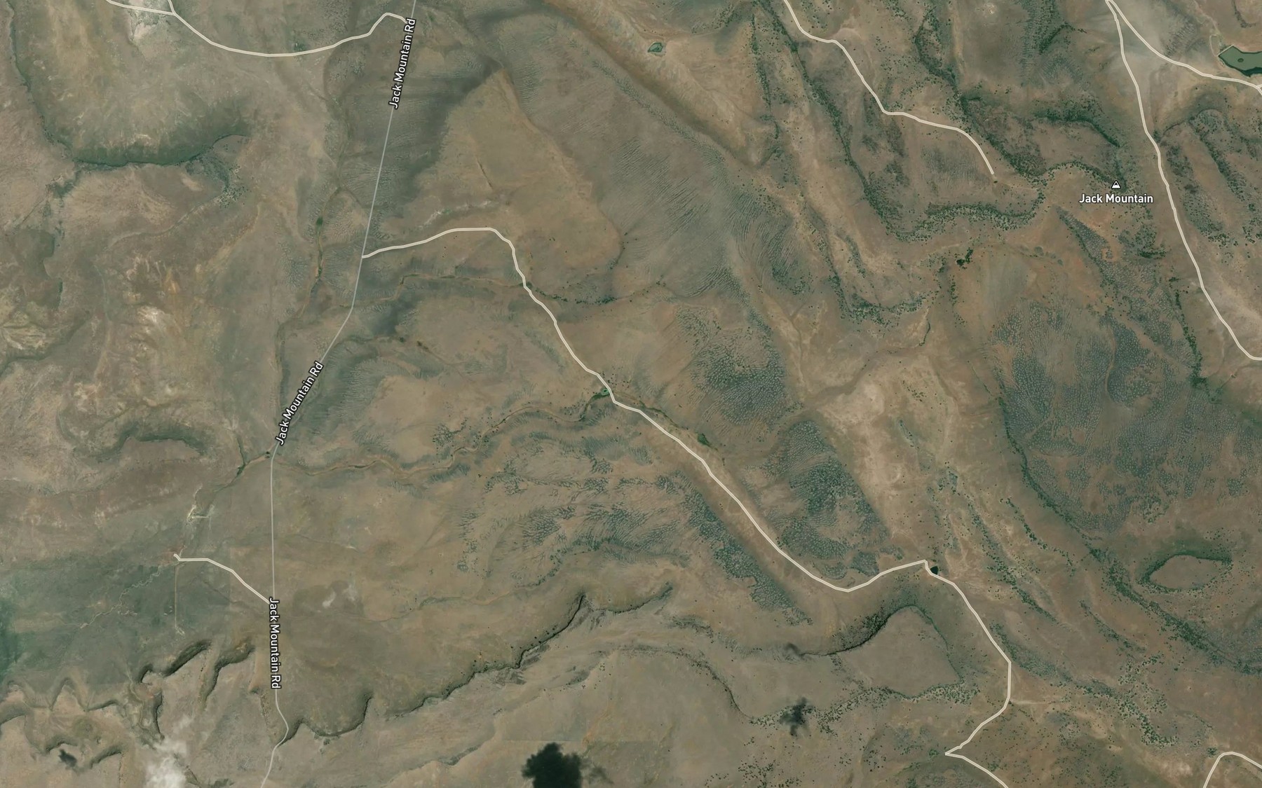 Satellite map of the Bend in the Creek Spring Reservoir