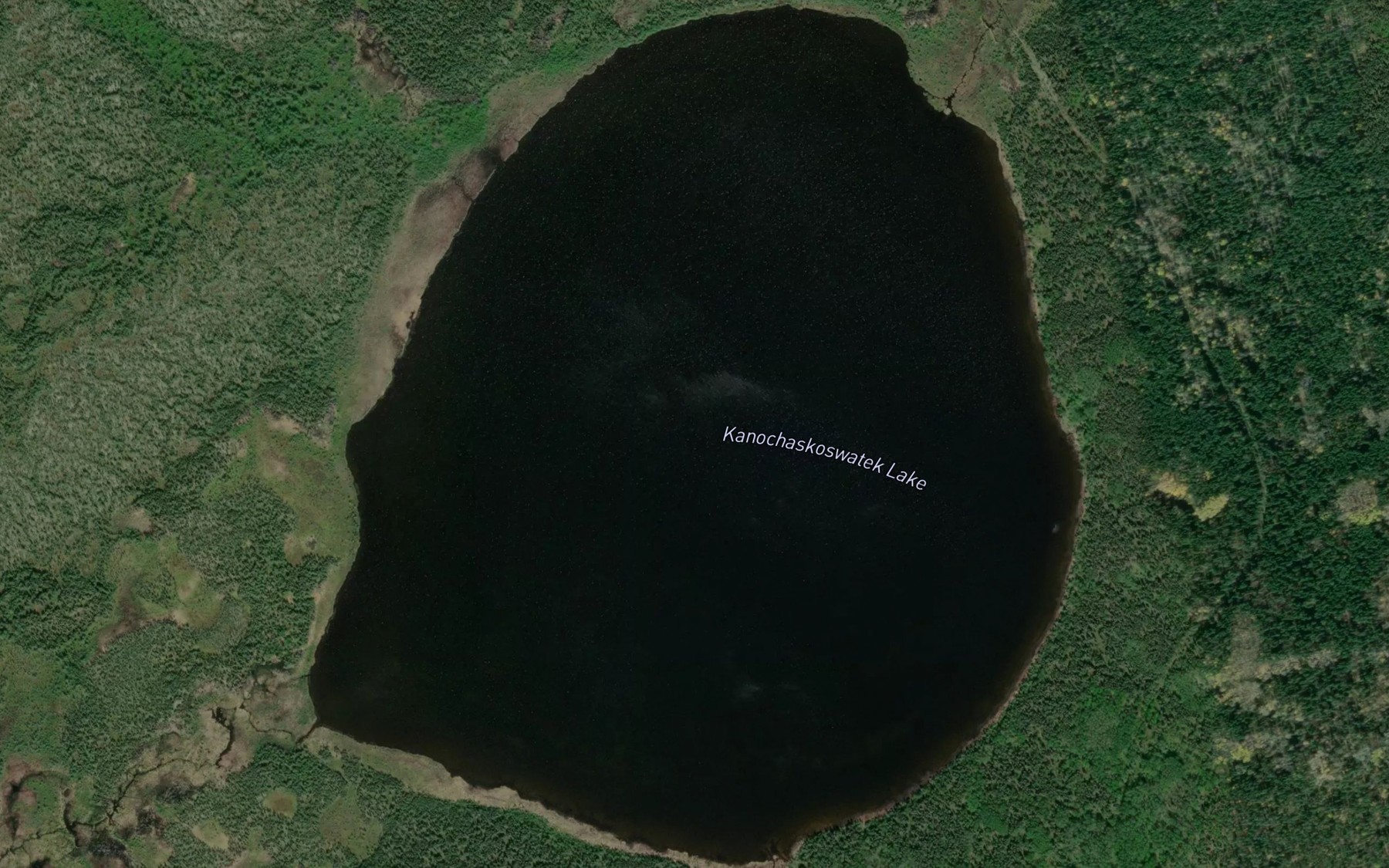Satellite map of the Kanochaskoswatek Lake
