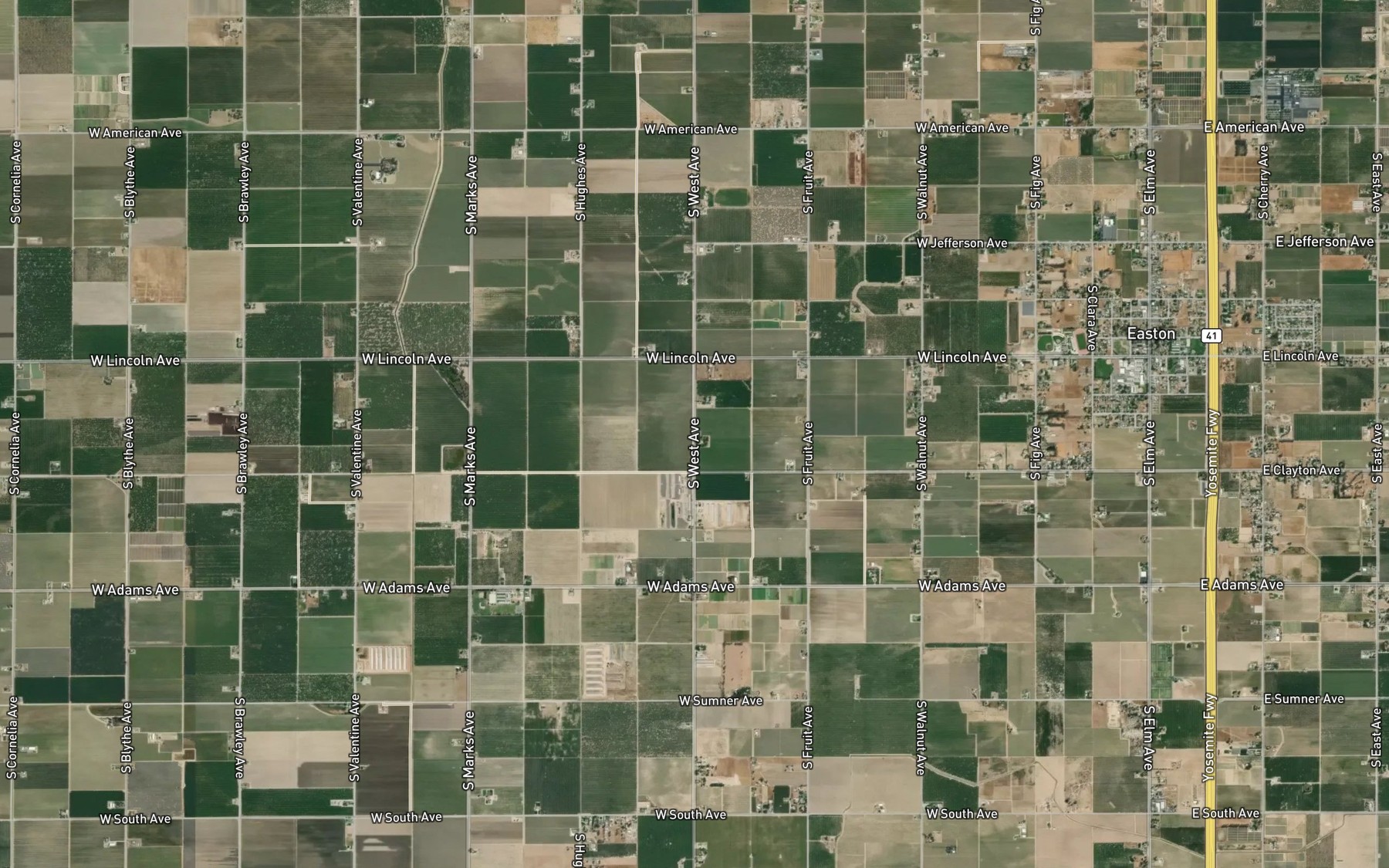 Satellite map of the American Colony Number Three Canal