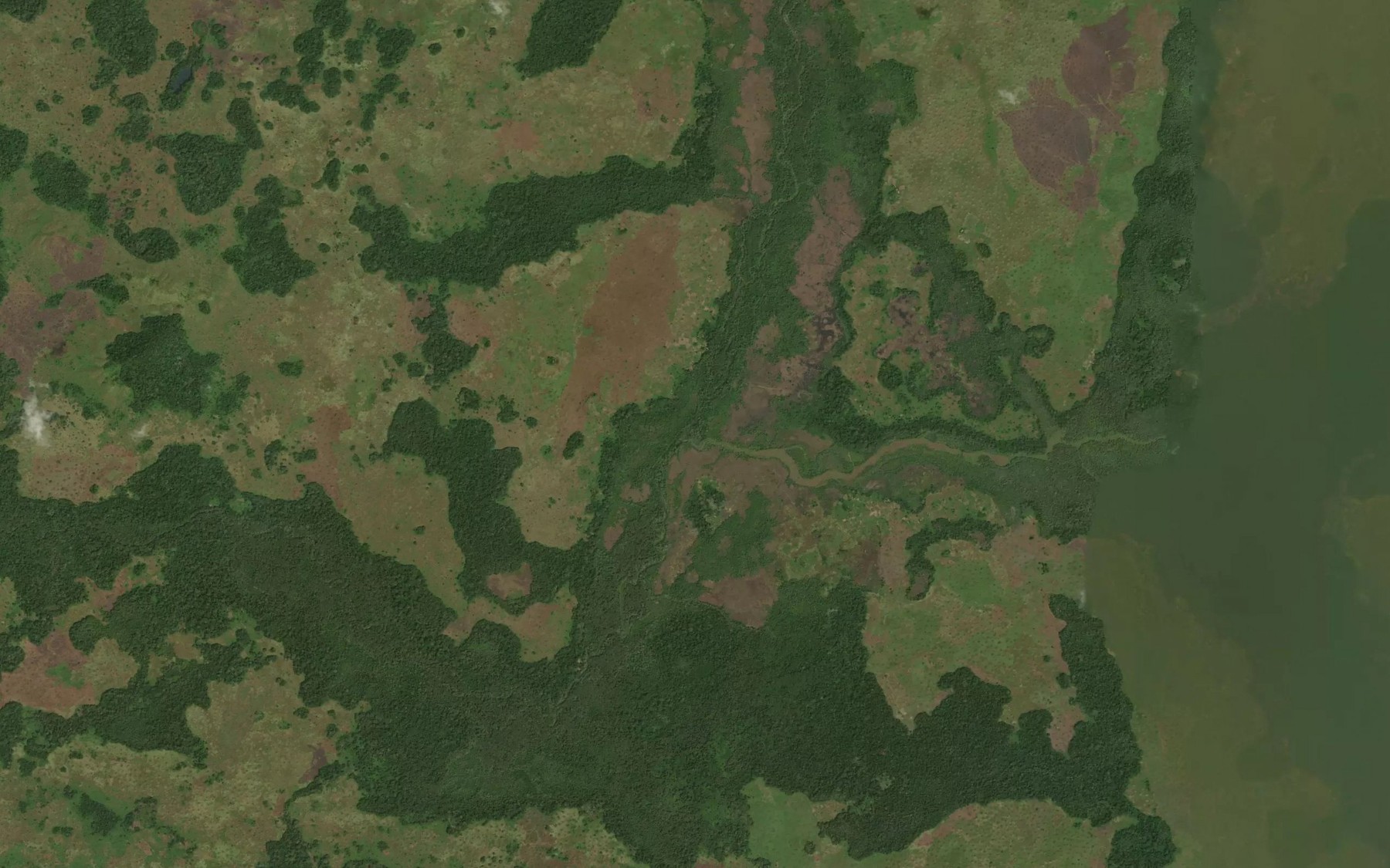 Satellite map of the Lali